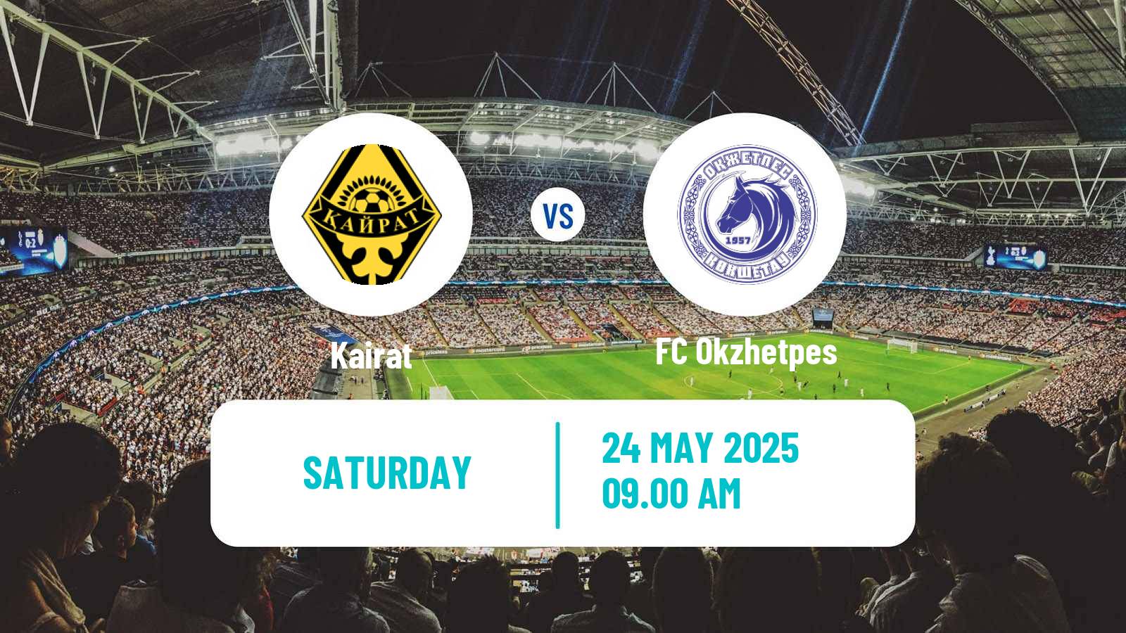 Soccer Kazakh Premier League Kairat - Okzhetpes