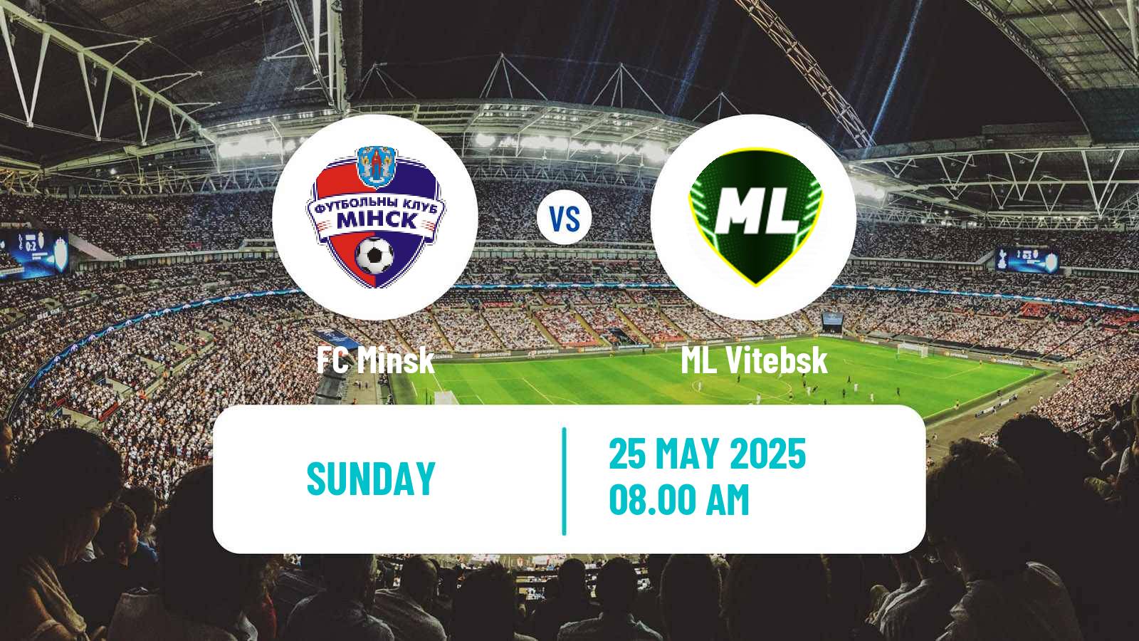 Soccer Belarusian Vysshaya Liga Minsk - ML Vitebsk