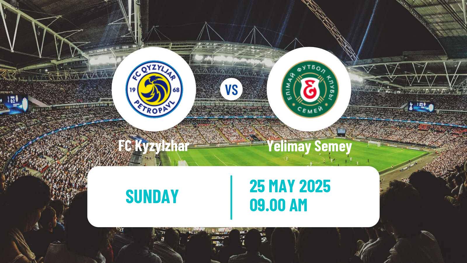 Soccer Kazakh Premier League Kyzylzhar - Yelimay Semey