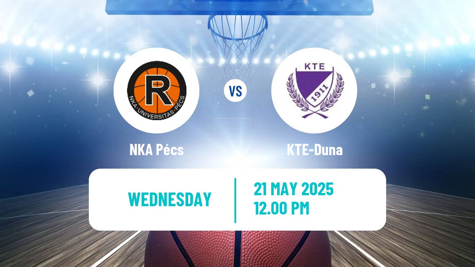 Basketball Hungarian NB I Basketball NKA Pécs - KTE-Duna