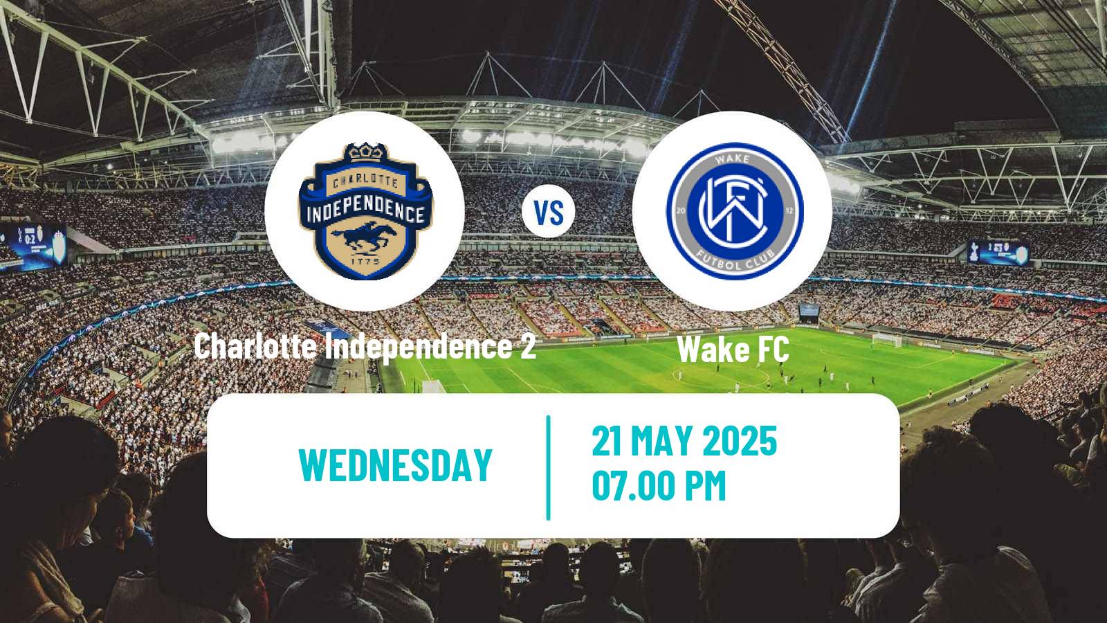 Soccer USL League Two Charlotte Independence 2 - Wake FC