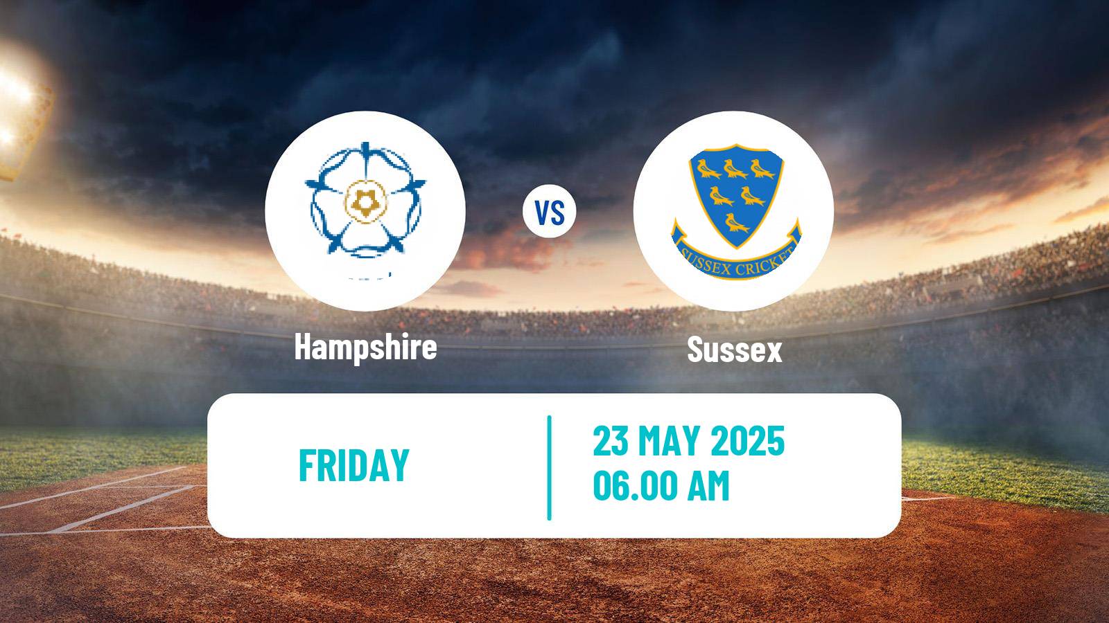 Cricket County Championship One Cricket Hampshire - Sussex