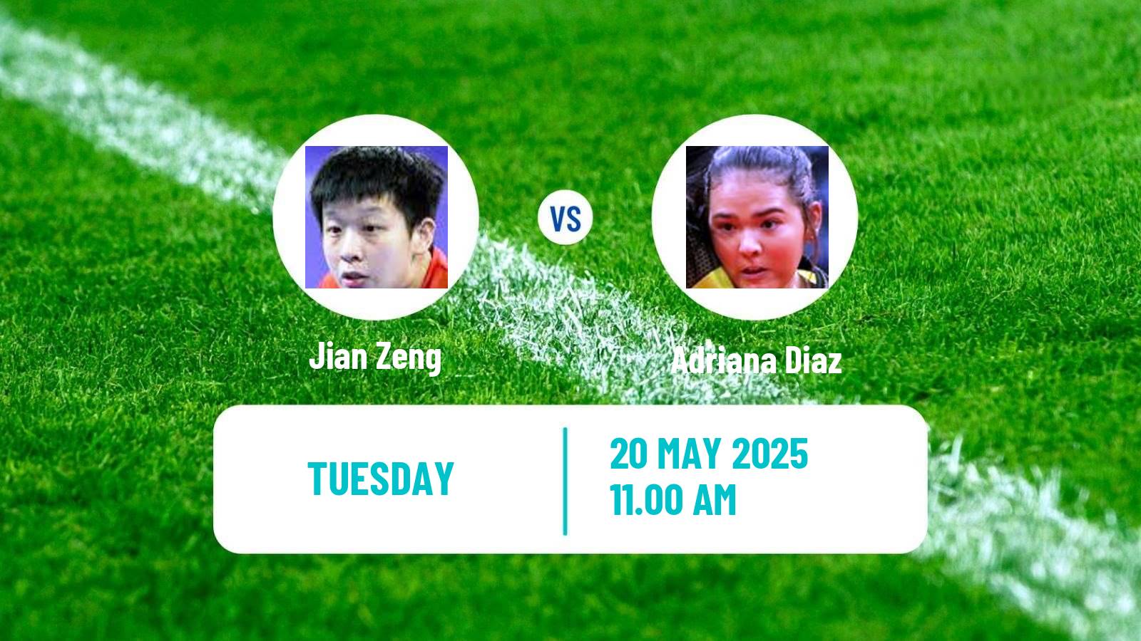 Table tennis World Championships Women Jian Zeng - Adriana Diaz
