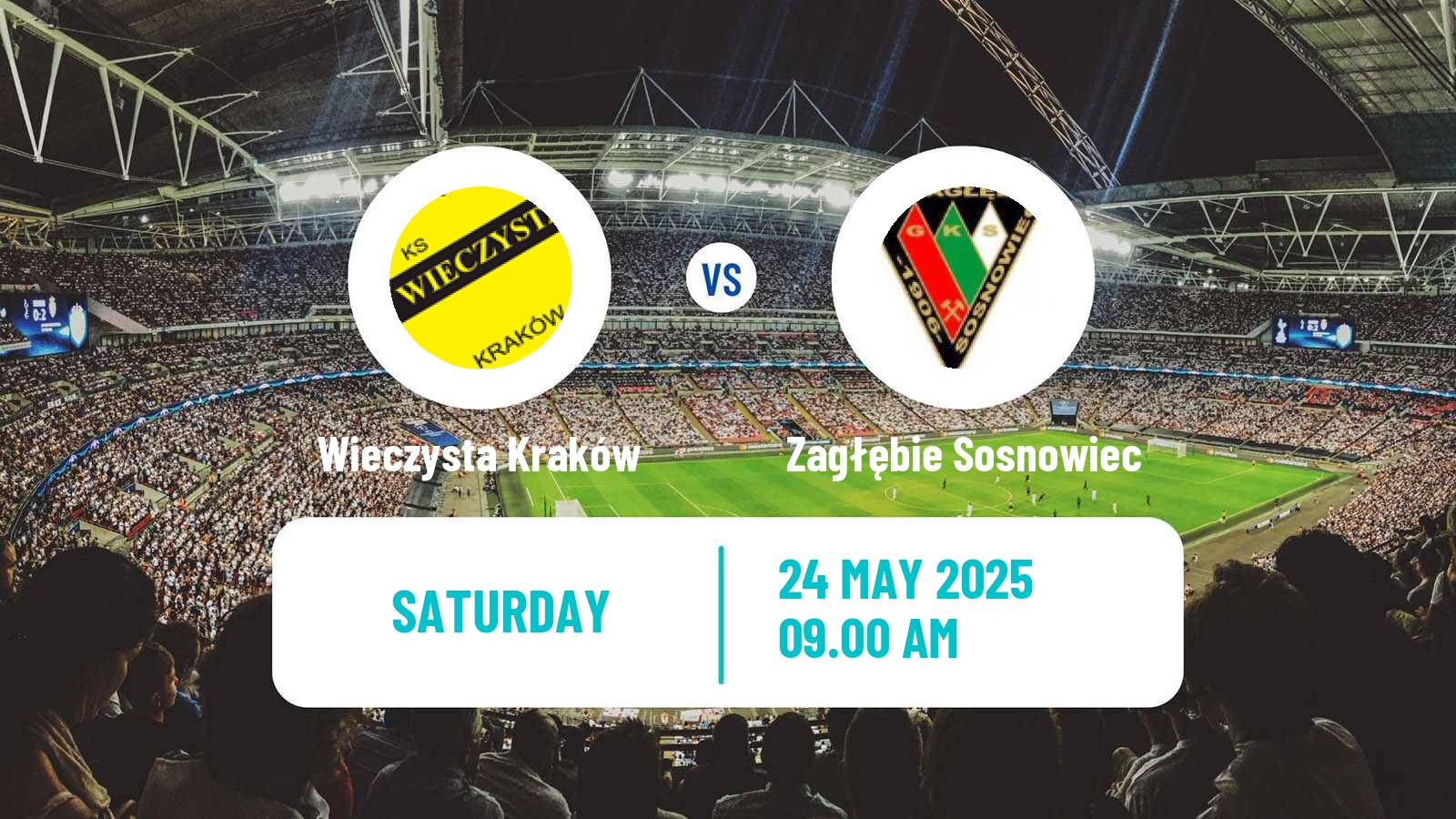 Soccer Polish Division 2 Wieczysta Kraków - Zagłębie Sosnowiec