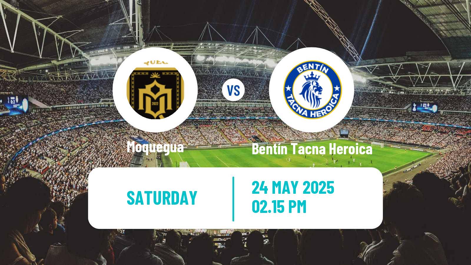 Soccer Peruvian Liga 2 Moquegua - Bentín Tacna Heroica