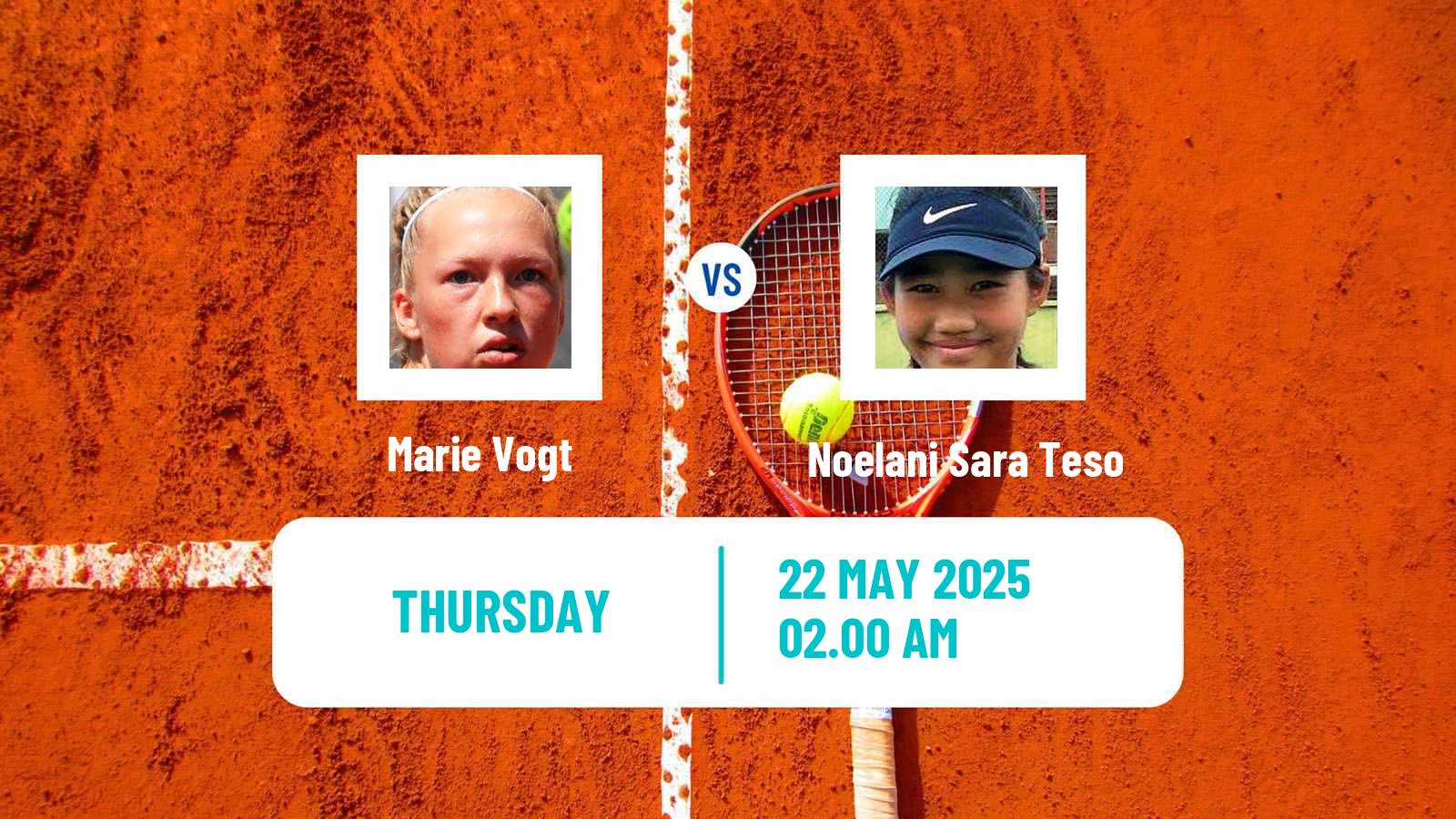 Tennis ITF W15 Tsaghkadzor 2 Women Marie Vogt - Noelani Sara Teso