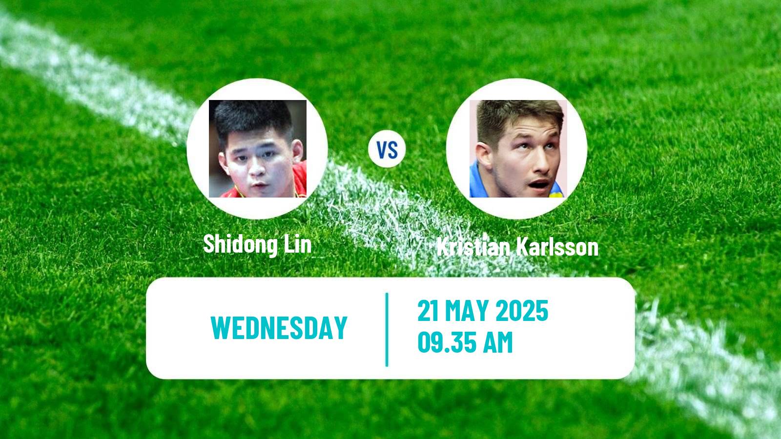Table tennis World Championships Men Shidong Lin - Kristian Karlsson