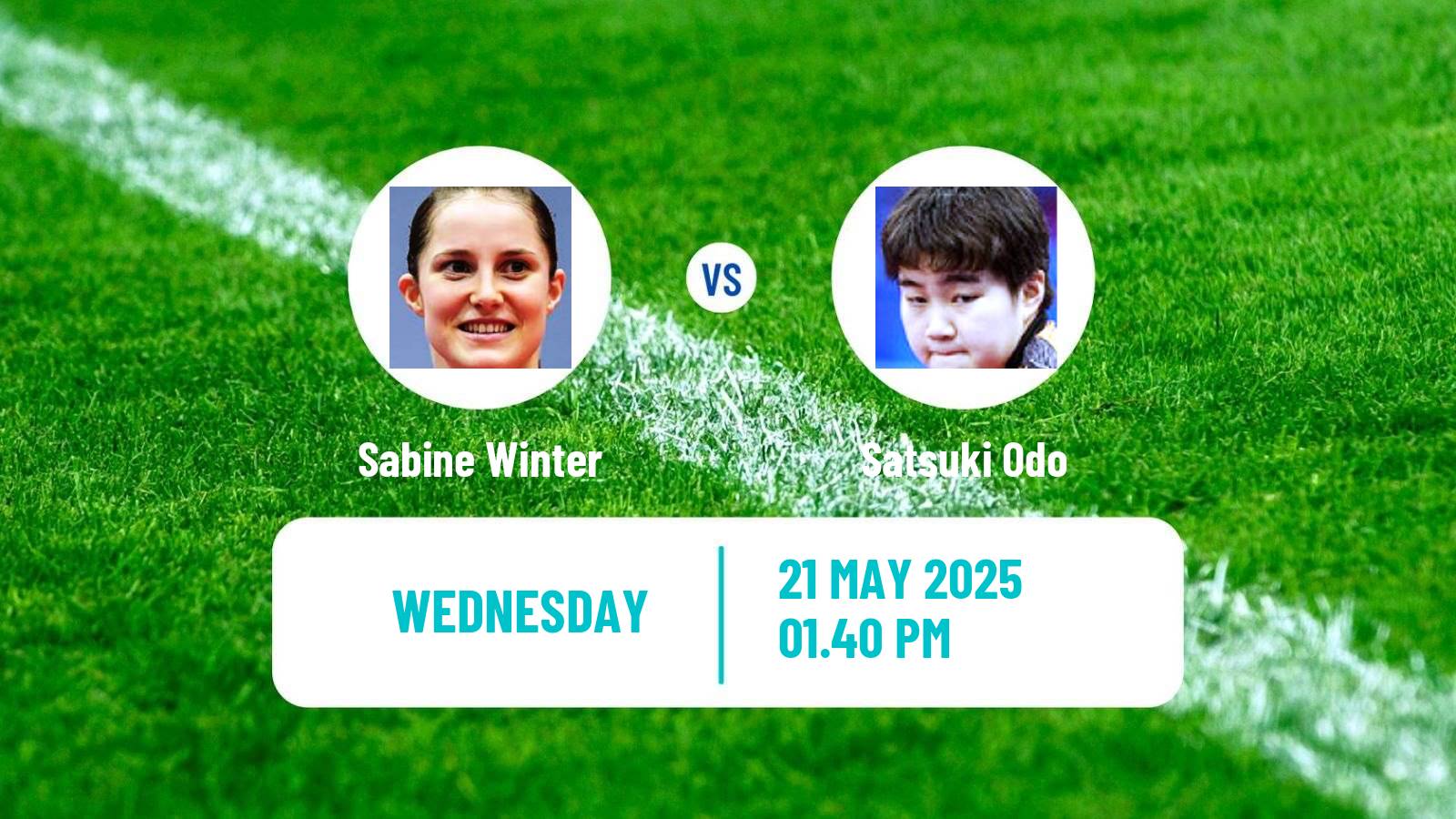 Table tennis World Championships Women Sabine Winter - Satsuki Odo