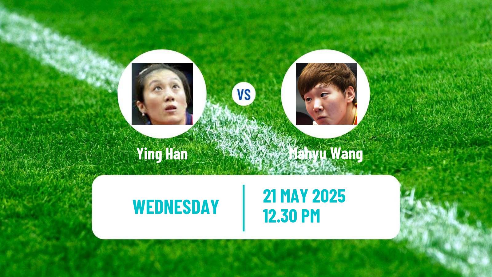 Table tennis World Championships Women Ying Han - Manyu Wang