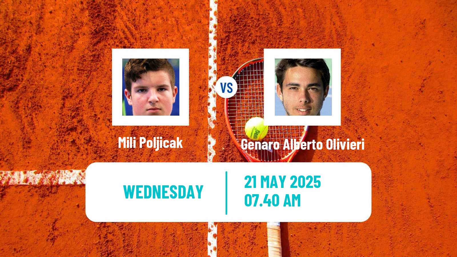 Tennis Skopje Challenger Men Mili Poljicak - Genaro Alberto Olivieri