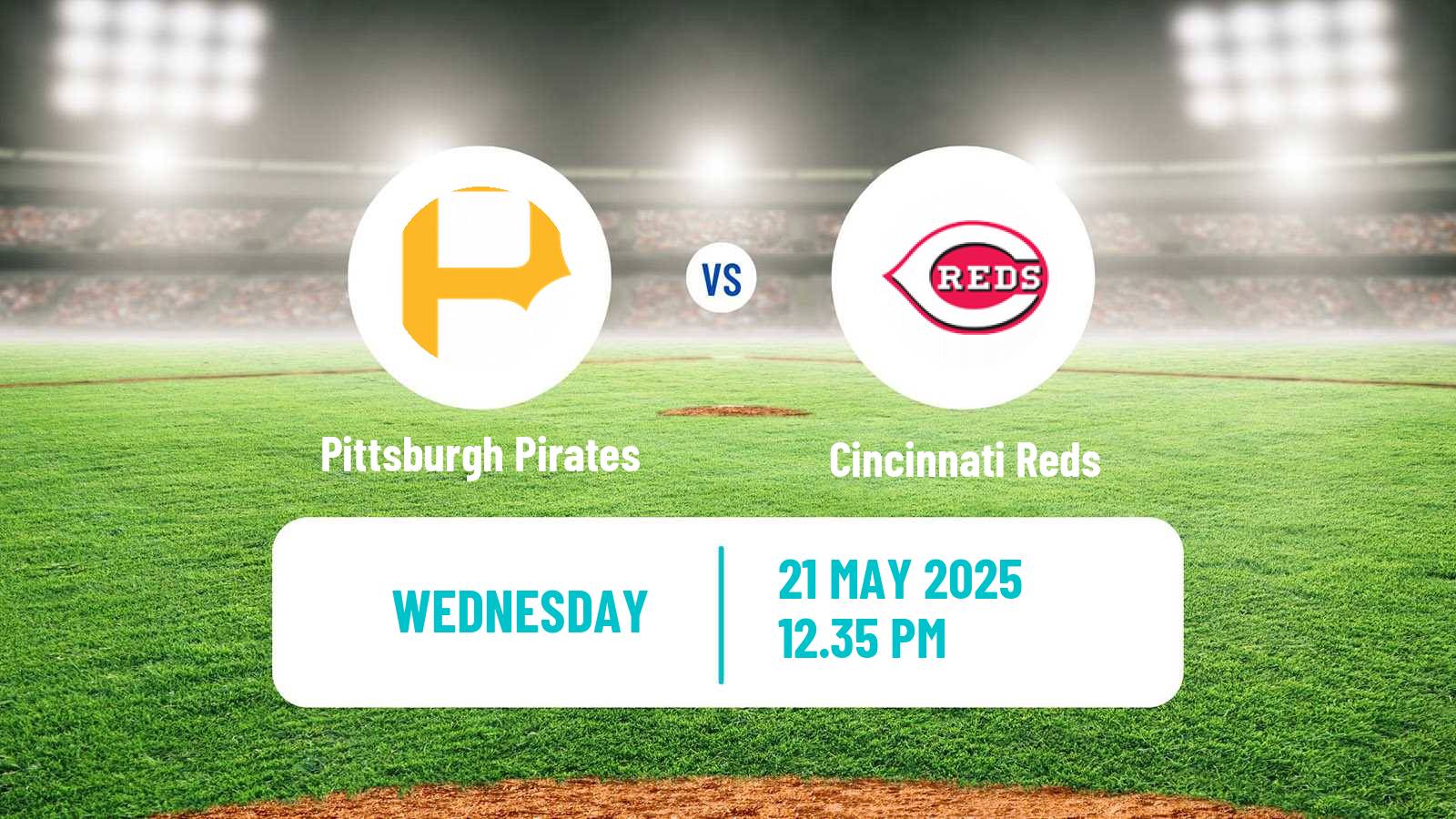 Baseball MLB Pittsburgh Pirates - Cincinnati Reds