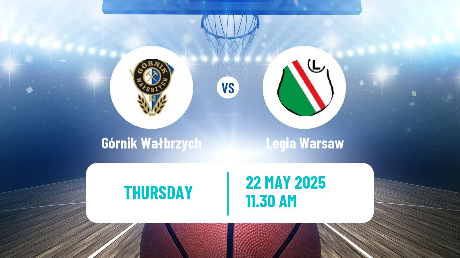 Basketball Polish Basket Liga Górnik Wałbrzych - Legia Warsaw