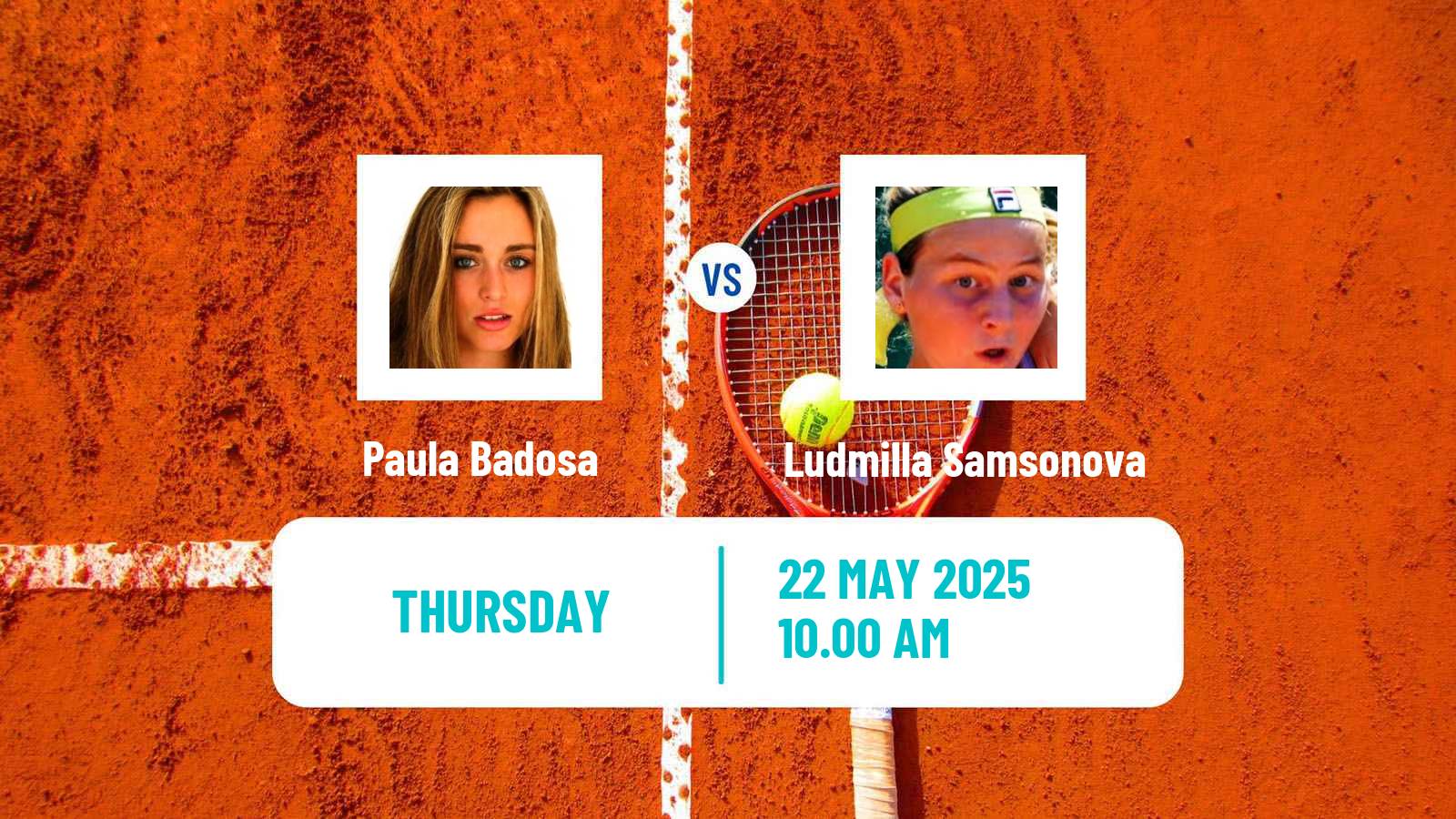 Tennis WTA Strasbourg Paula Badosa - Ludmilla Samsonova