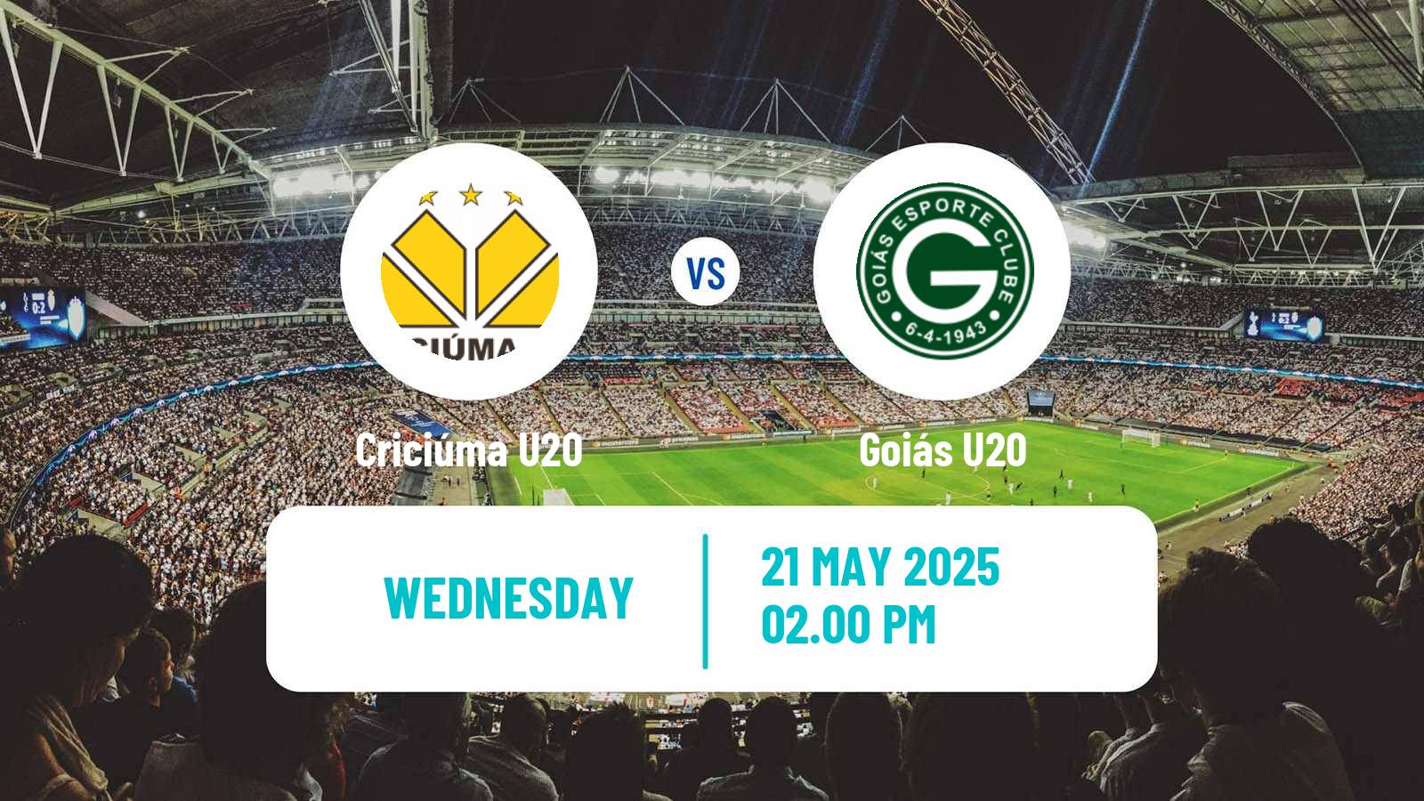 Soccer Brasileiro U20 B Criciúma U20 - Goiás U20
