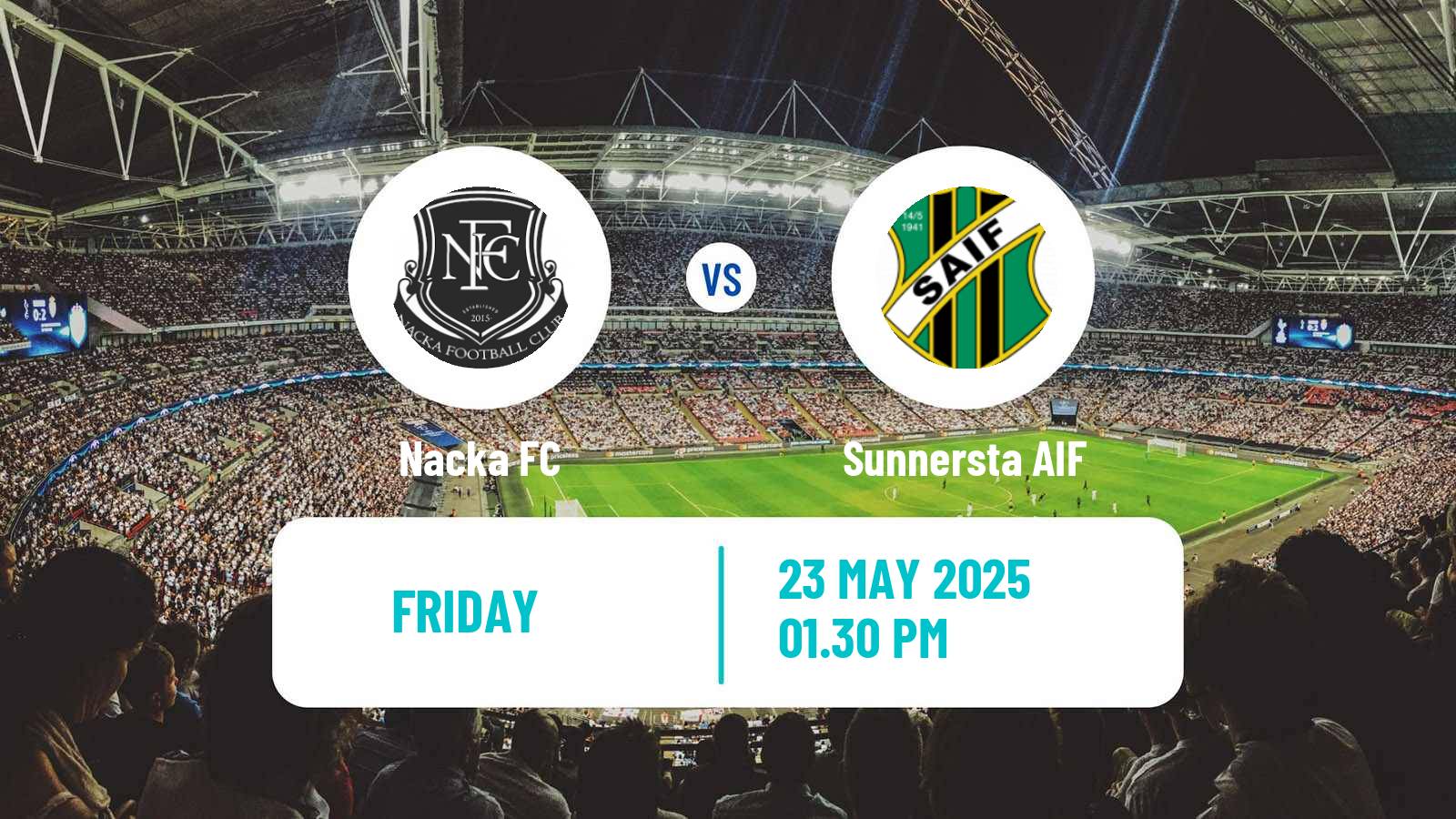 Soccer Swedish Division 2 - Norra Svealand Nacka FC - Sunnersta AIF