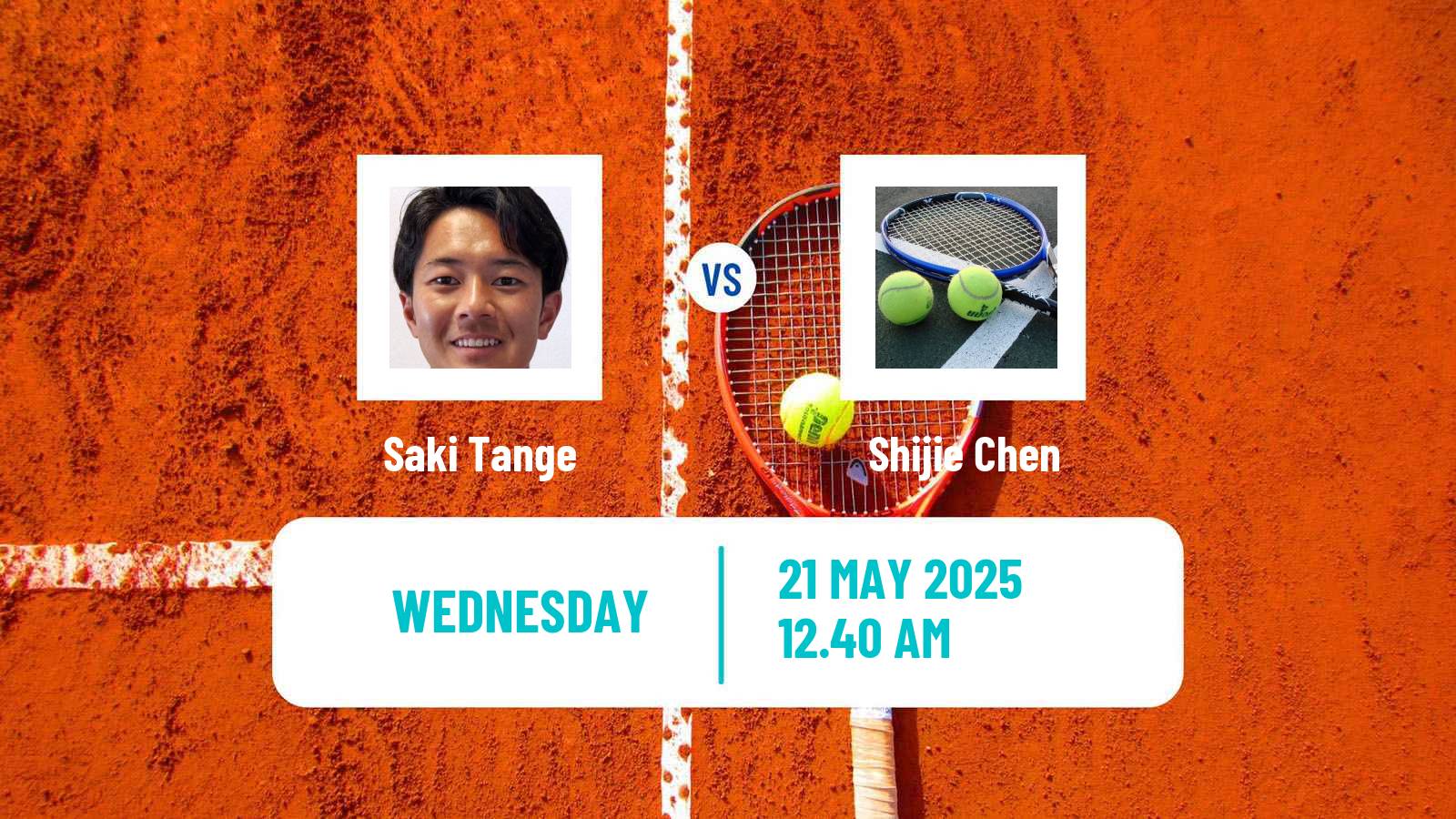 Tennis ITF M15 Luan 5 Men Saki Tange - Shijie Chen