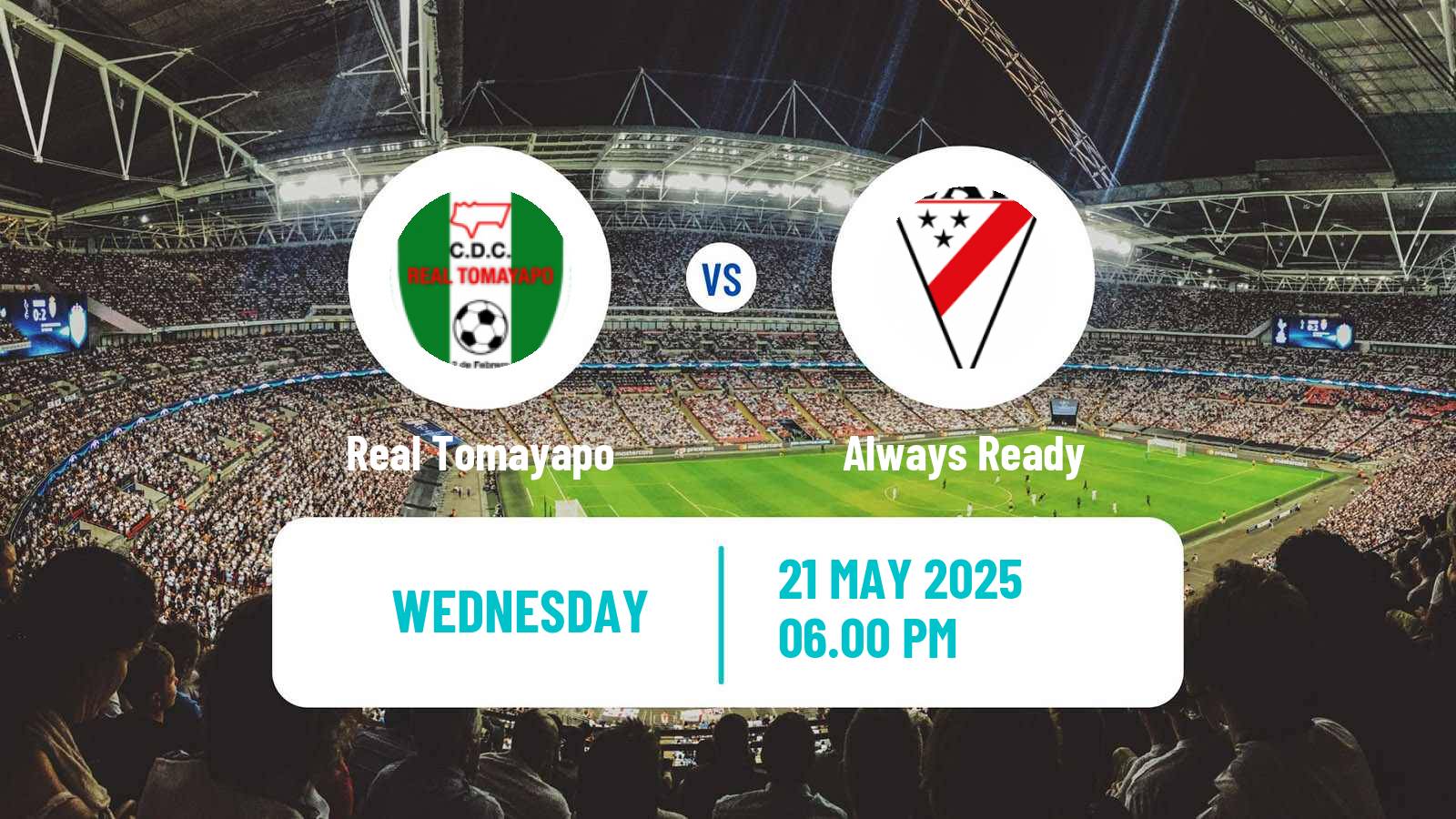 Soccer Bolivian League Cup Real Tomayapo - Always Ready