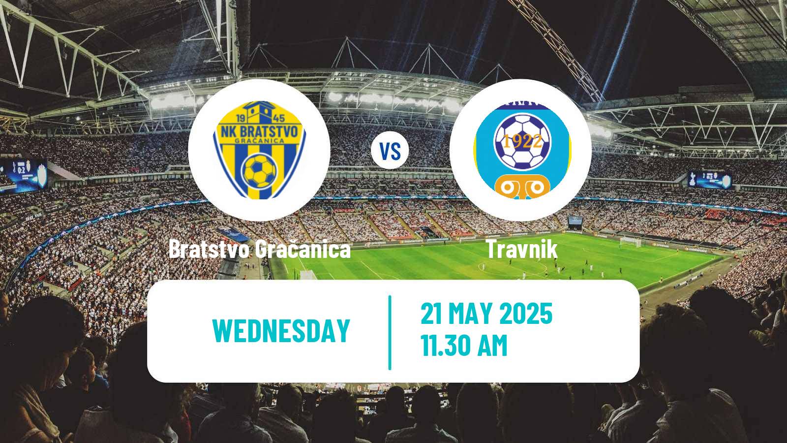 Soccer Bosnian Prva Liga FBiH Bratstvo Gračanica - Travnik