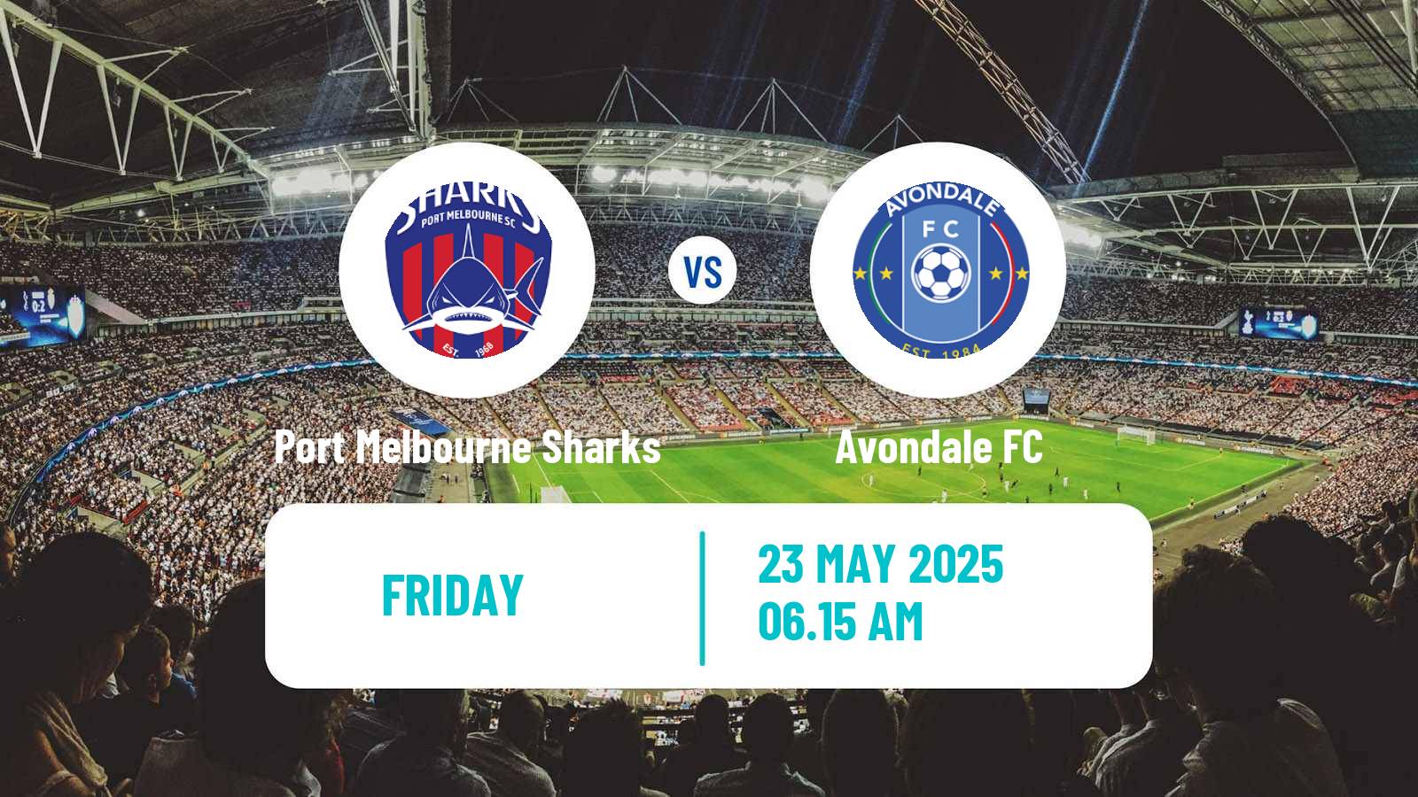 Soccer Australian NPL Victoria Port Melbourne Sharks - Avondale