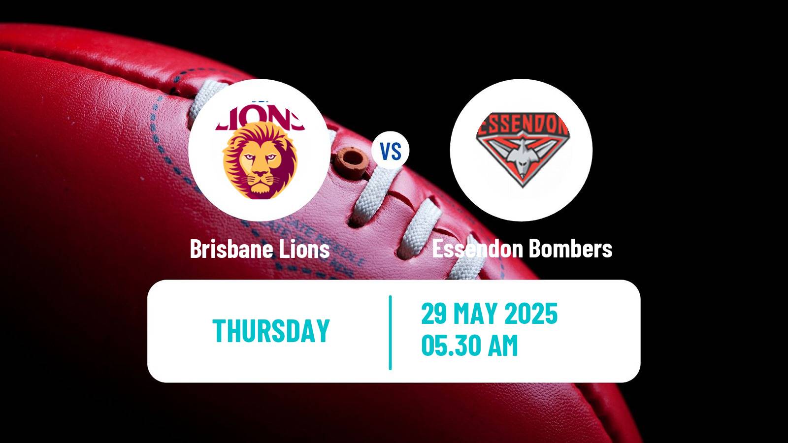 Aussie rules AFL Brisbane Lions - Essendon Bombers