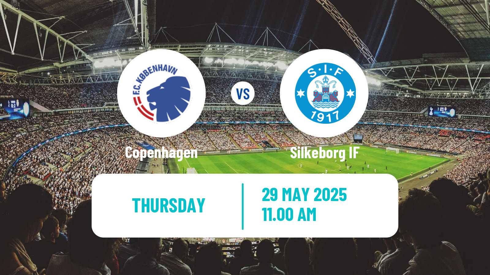 Soccer Danish Landspokal Cup Copenhagen - Silkeborg IF