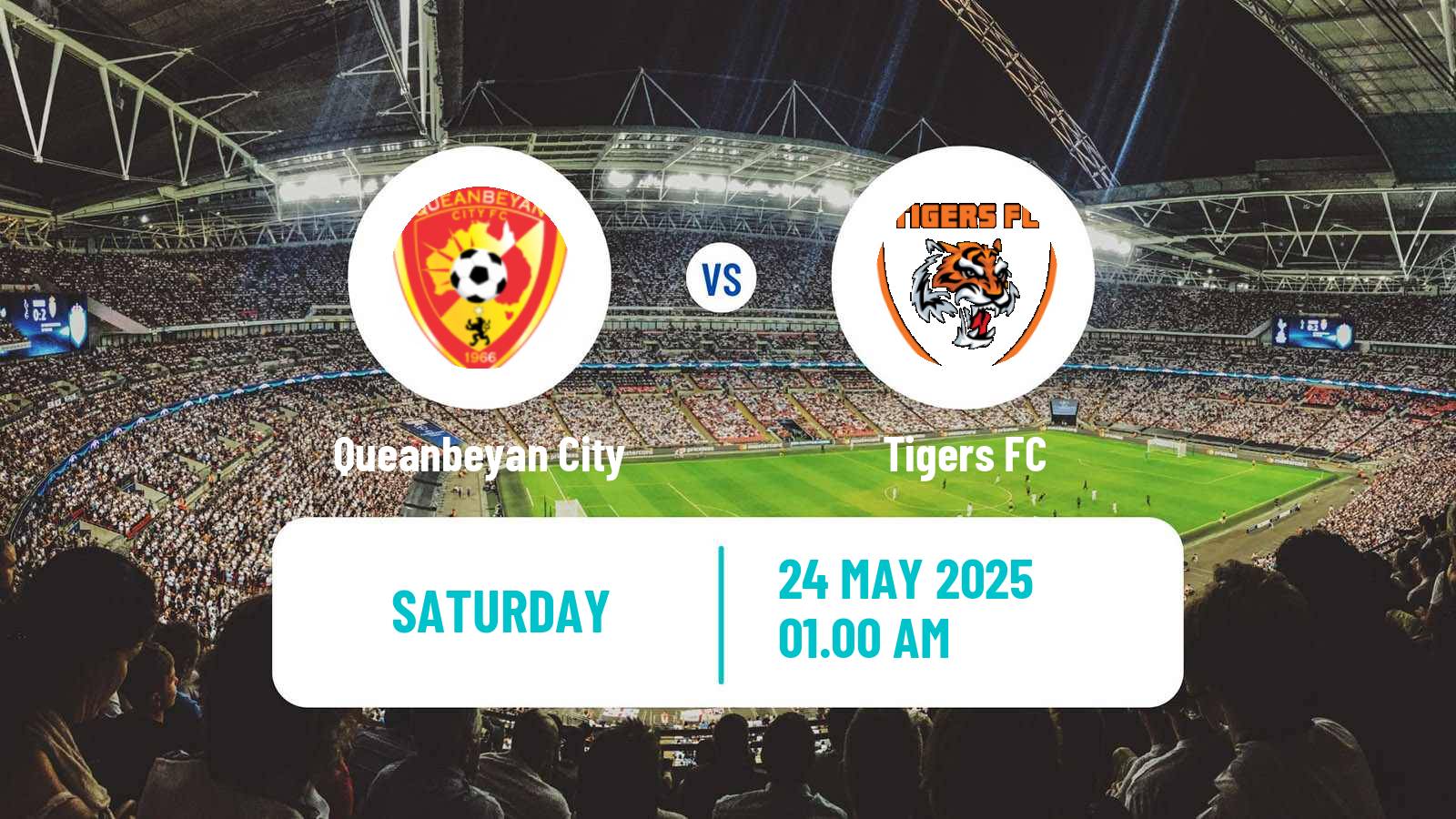 Soccer Australian NPL ACT Queanbeyan City - Tigers FC