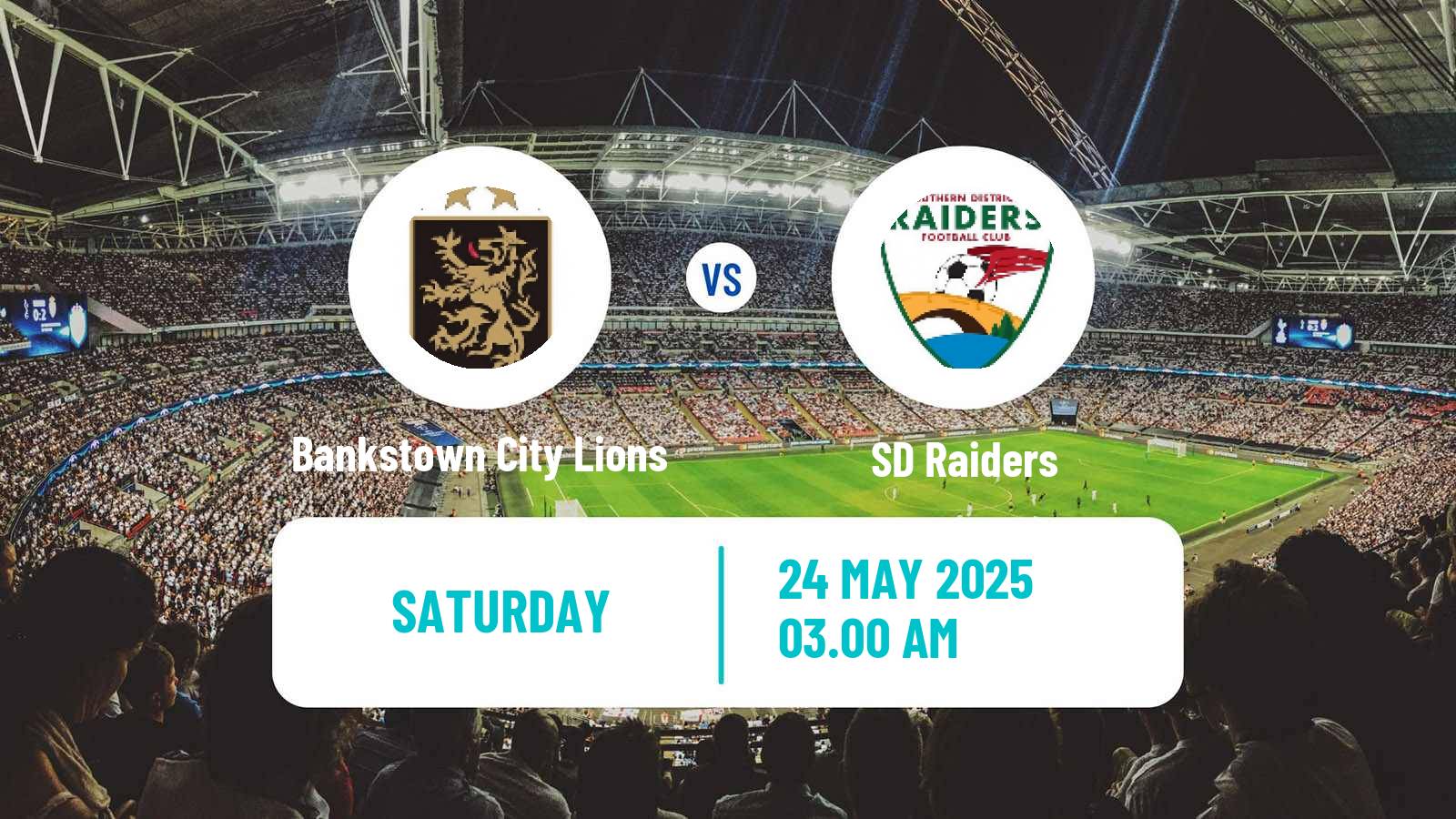 Soccer Australian NSW League One Bankstown City Lions - SD Raiders