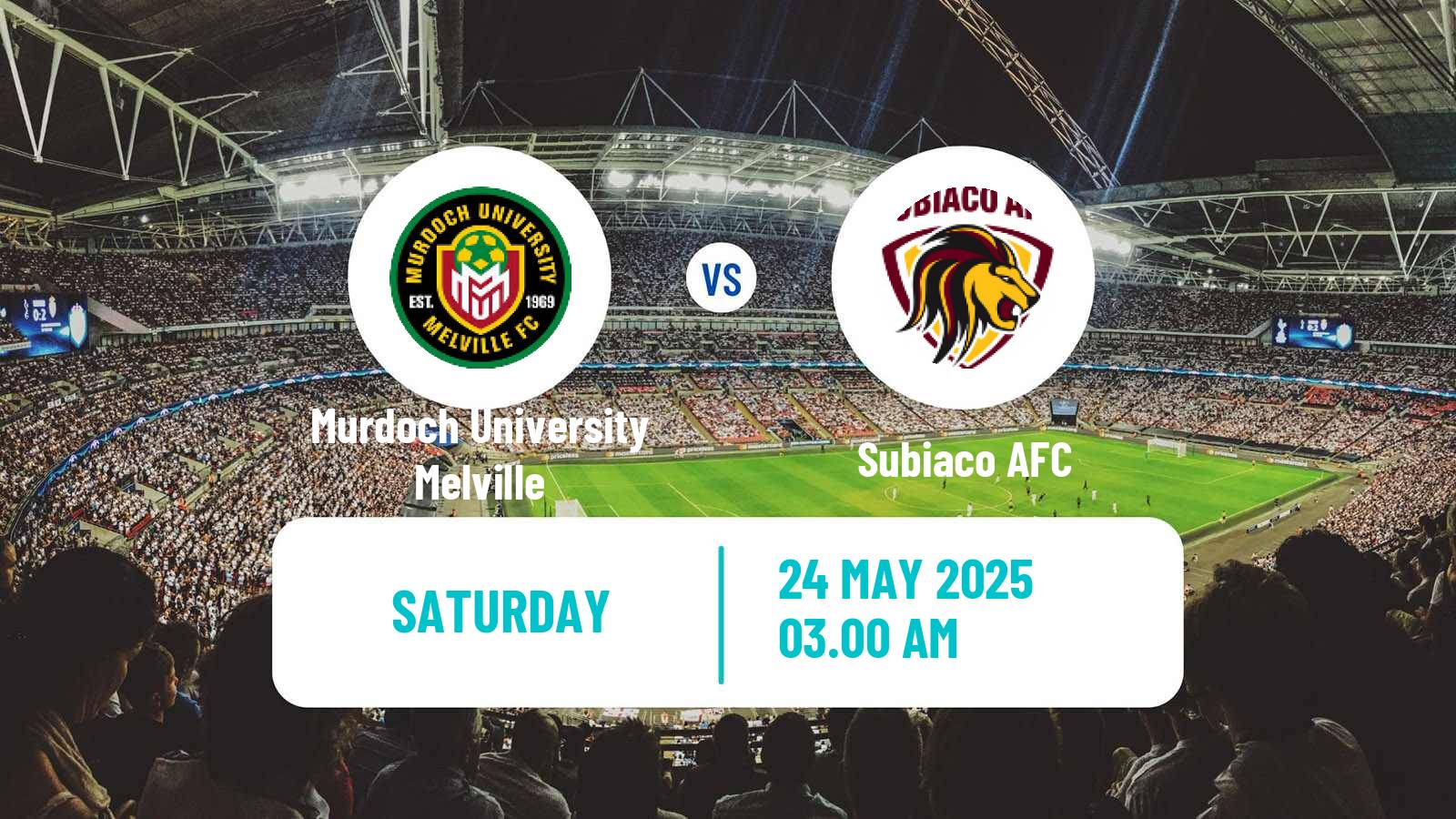 Soccer Australian WA State League Murdoch University Melville - Subiaco