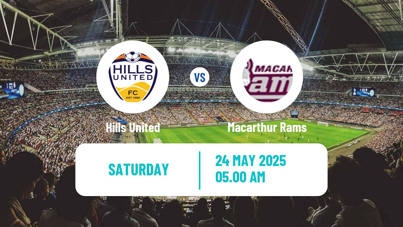 Soccer Australian NSW League One Hills United - Macarthur Rams