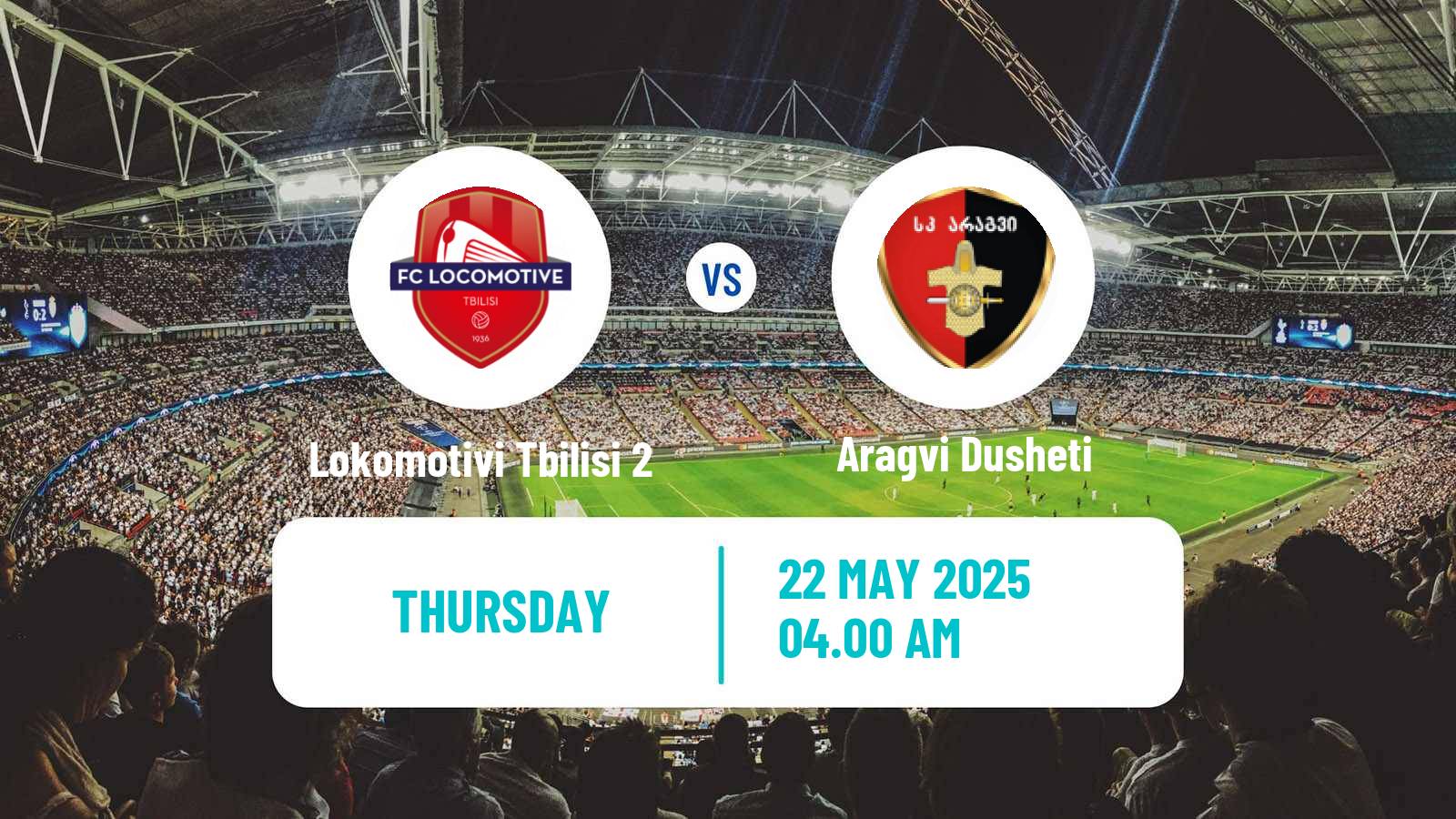 Soccer Georgian Liga 3 Lokomotivi Tbilisi 2 - Aragvi Dusheti