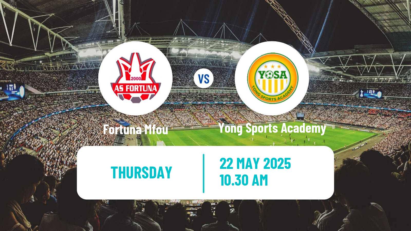 Soccer Cameroon Elite One Fortuna Mfou - Yong Sports Academy