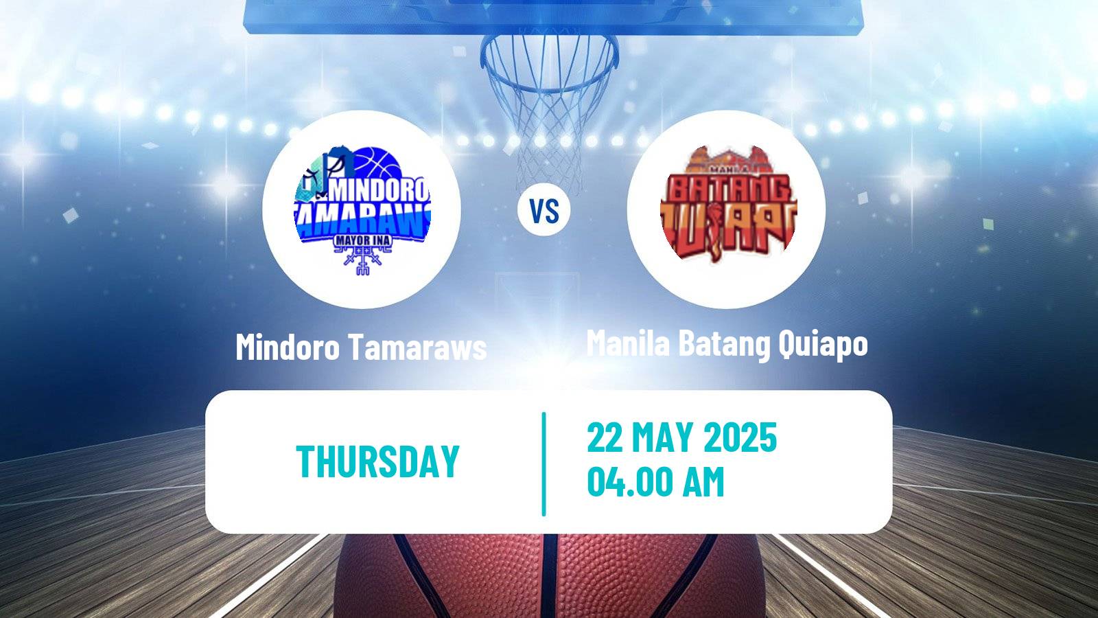 Basketball Philippines MBPL  Mindoro Tamaraws - Manila Batang Quiapo