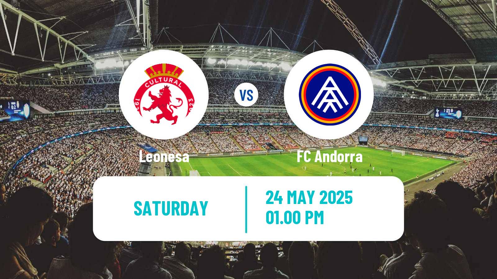 Soccer Spanish Primera RFEF Group 1 Leonesa - FC Andorra