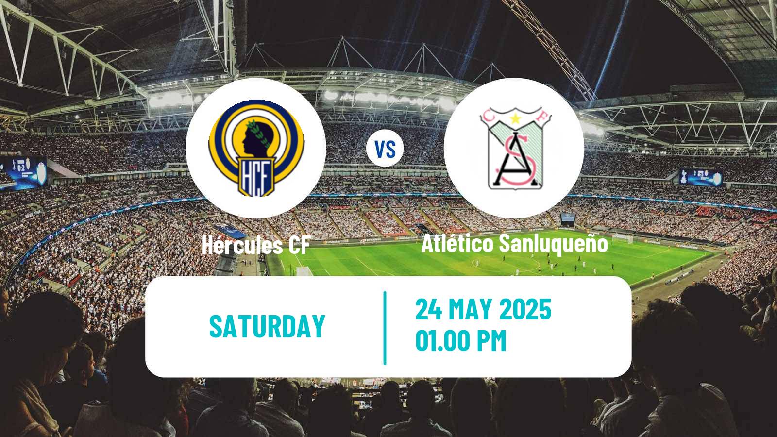 Soccer Spanish Primera RFEF Group 2 Hércules - Atlético Sanluqueño