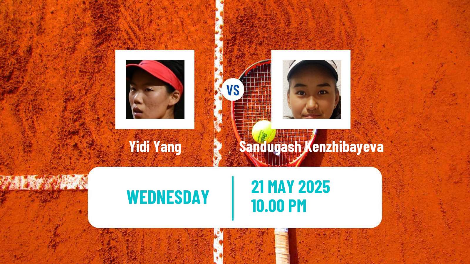 Tennis ITF W15 Maanshan 4 Women Yidi Yang - Sandugash Kenzhibayeva