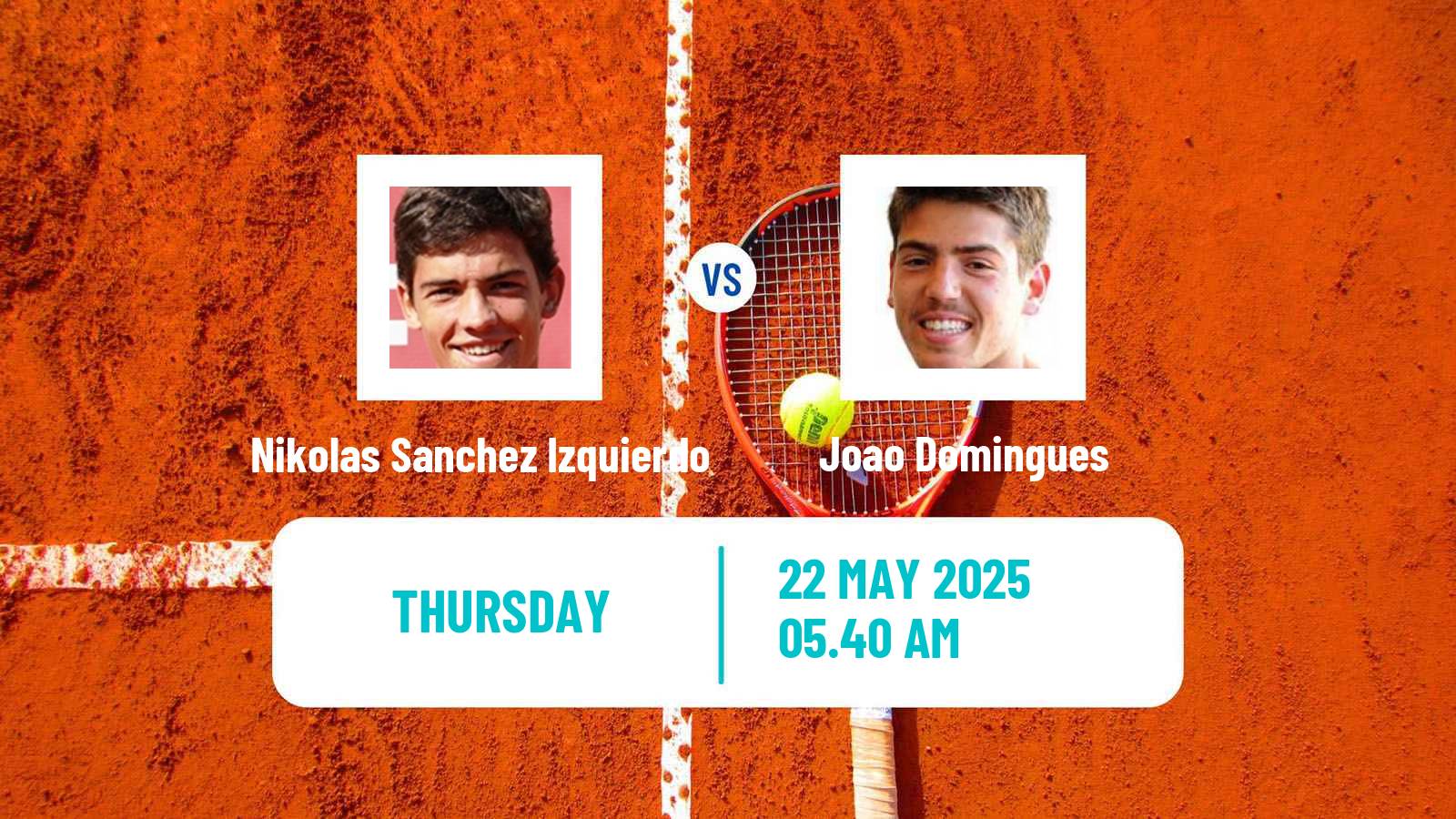 Tennis ITF M25 Mataro Men Nikolas Sanchez Izquierdo - Joao Domingues