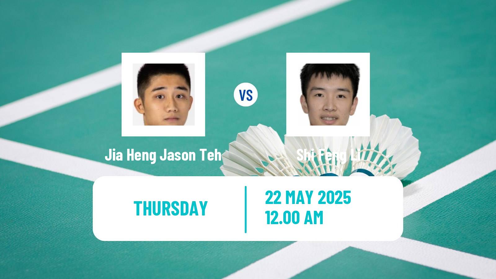 Badminton BWF World Tour Malaysia Masters Men Jia Heng Jason Teh - Shi Feng Li