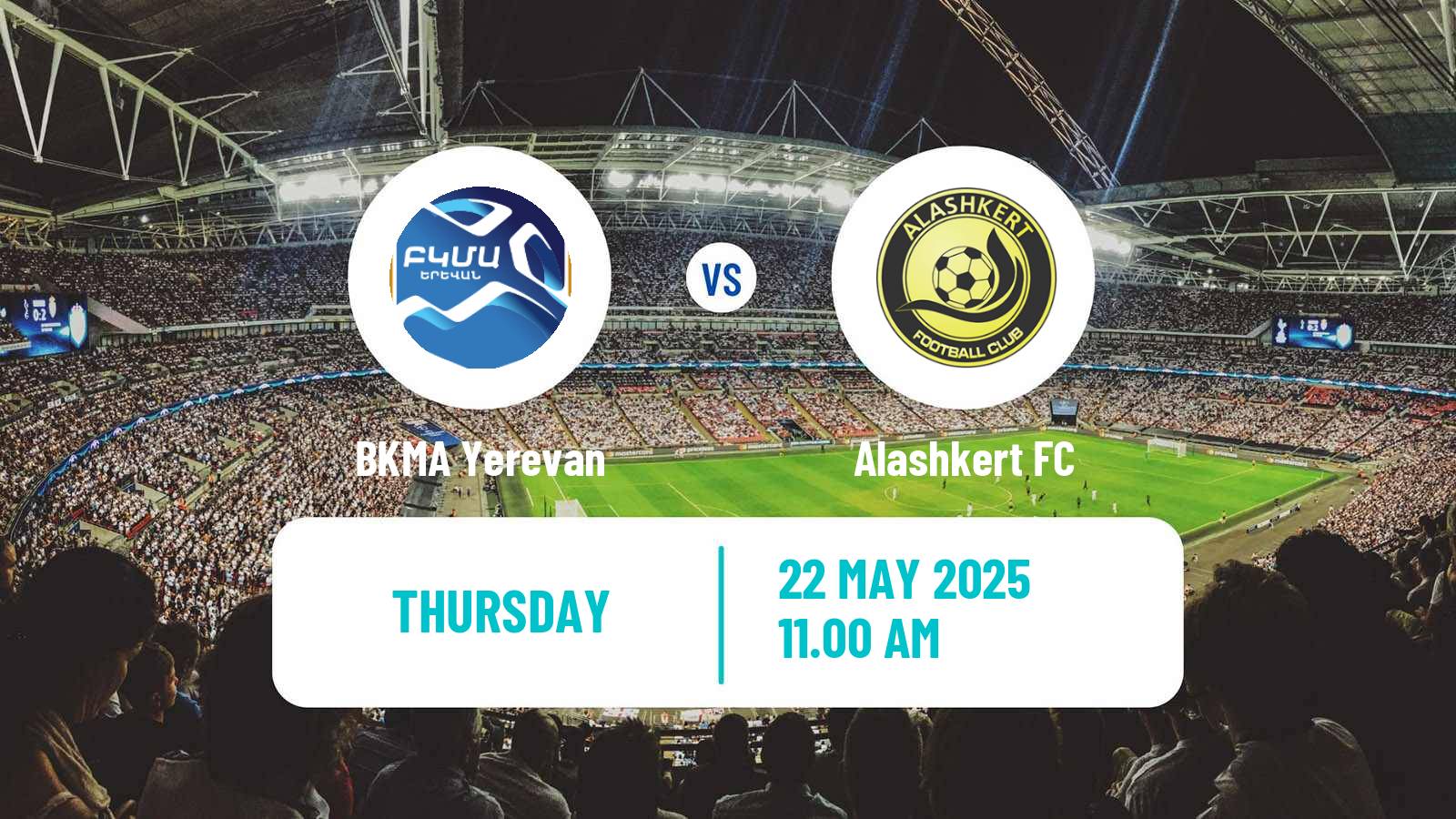 Soccer Armenian Premier League BKMA Yerevan - Alashkert