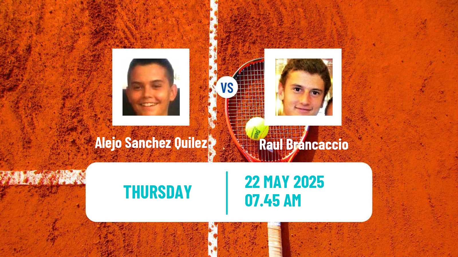 Tennis ITF M25 Mataro Men Alejo Sanchez Quilez - Raul Brancaccio