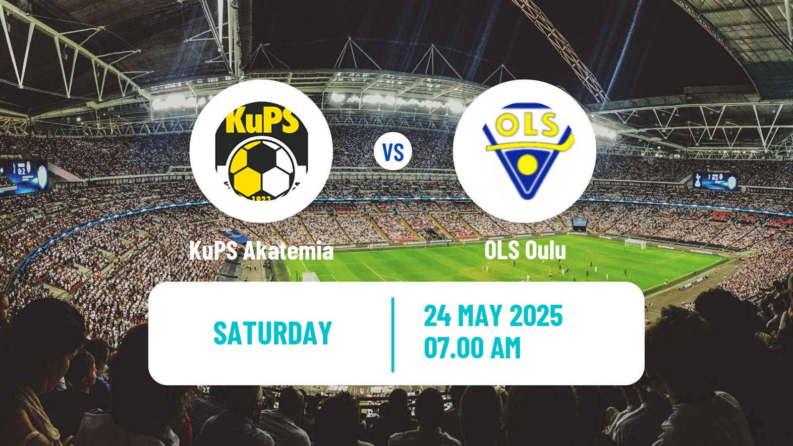 Soccer Finnish Ykkonen KuPS Akatemia - OLS