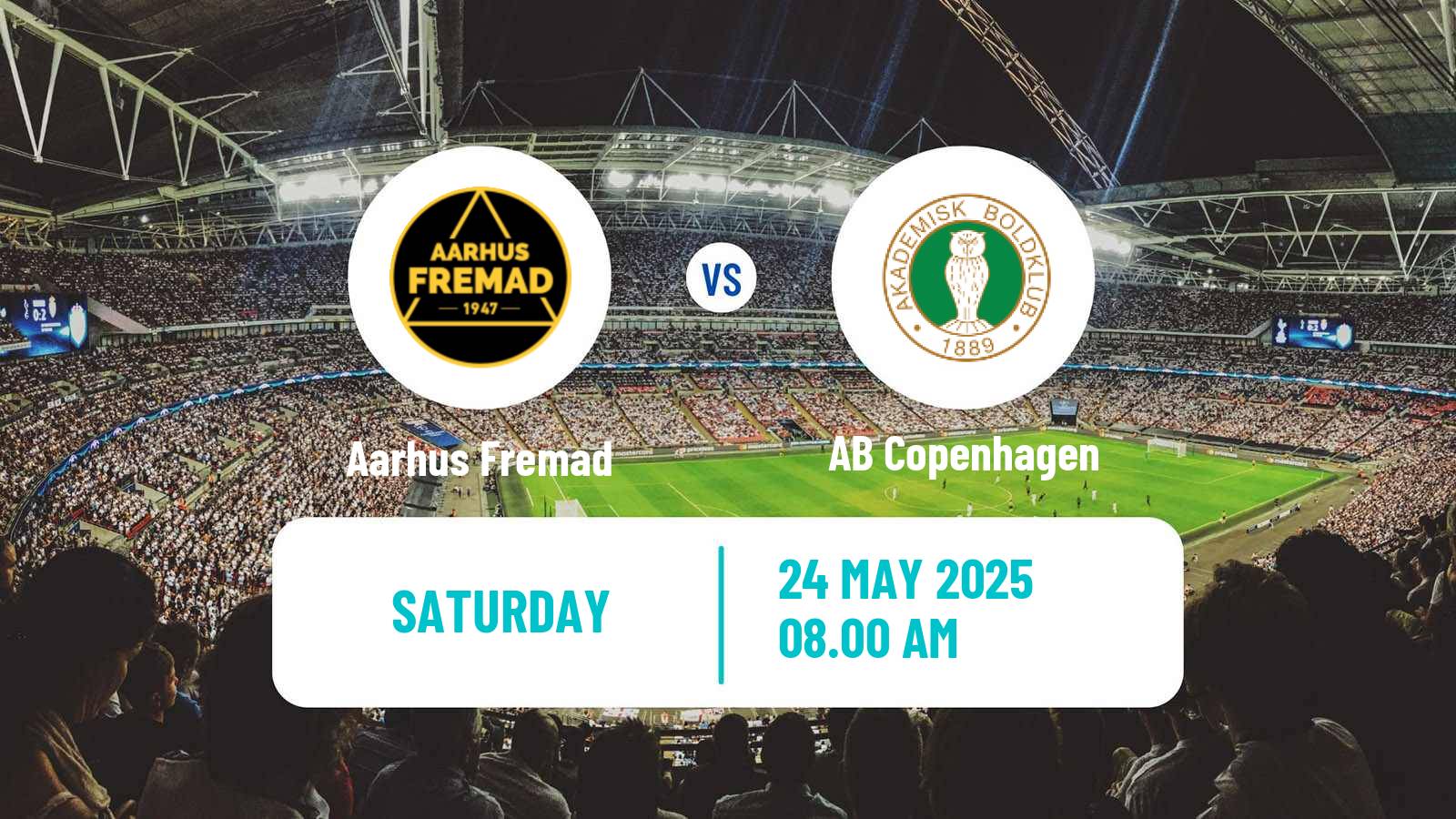 Soccer Danish 2 Division Aarhus Fremad - AB Copenhagen