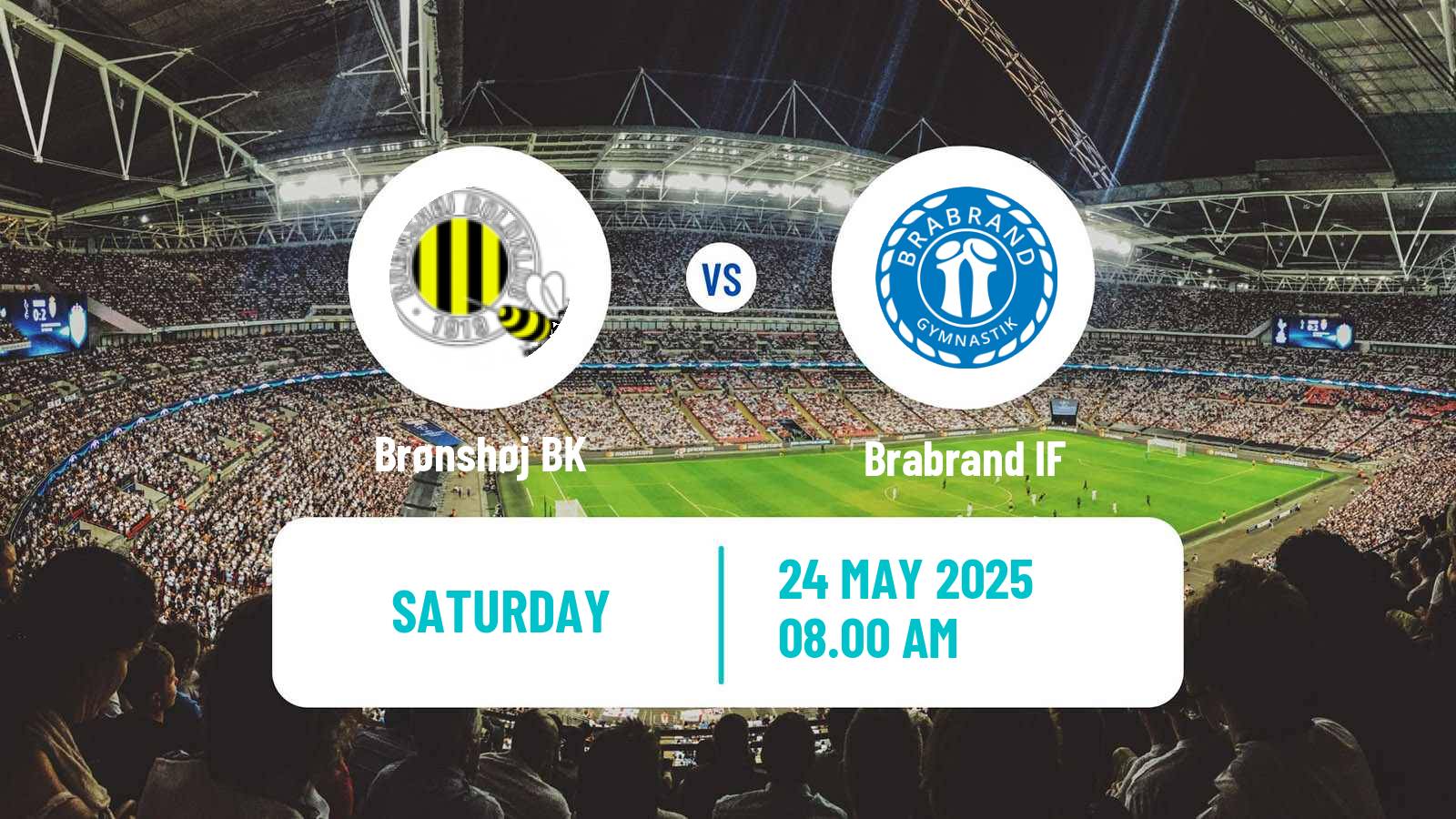 Soccer Danish 3 Division Brønshøj BK - Brabrand