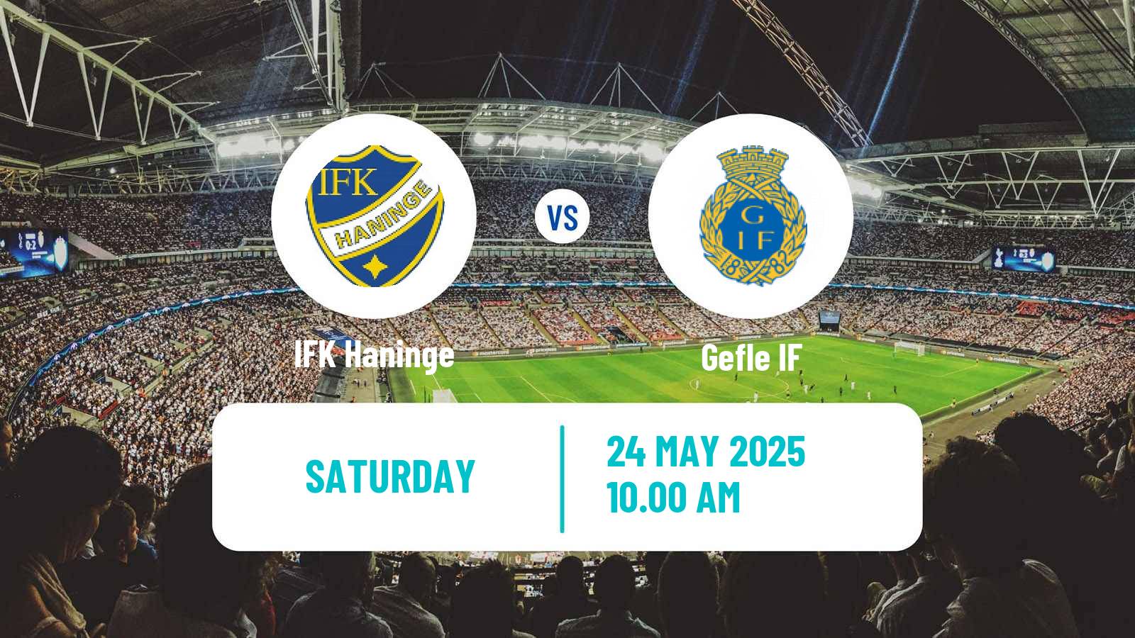 Soccer Swedish Division 1 Norra Haninge - Gefle