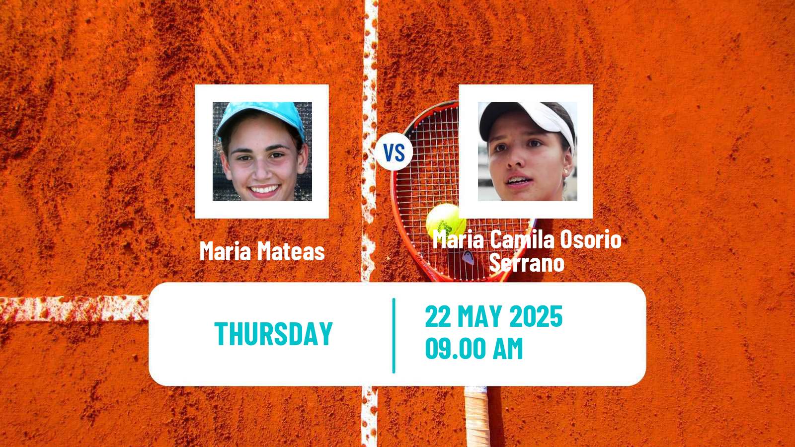 Tennis WTA Rabat Maria Mateas - Maria Camila Osorio Serrano