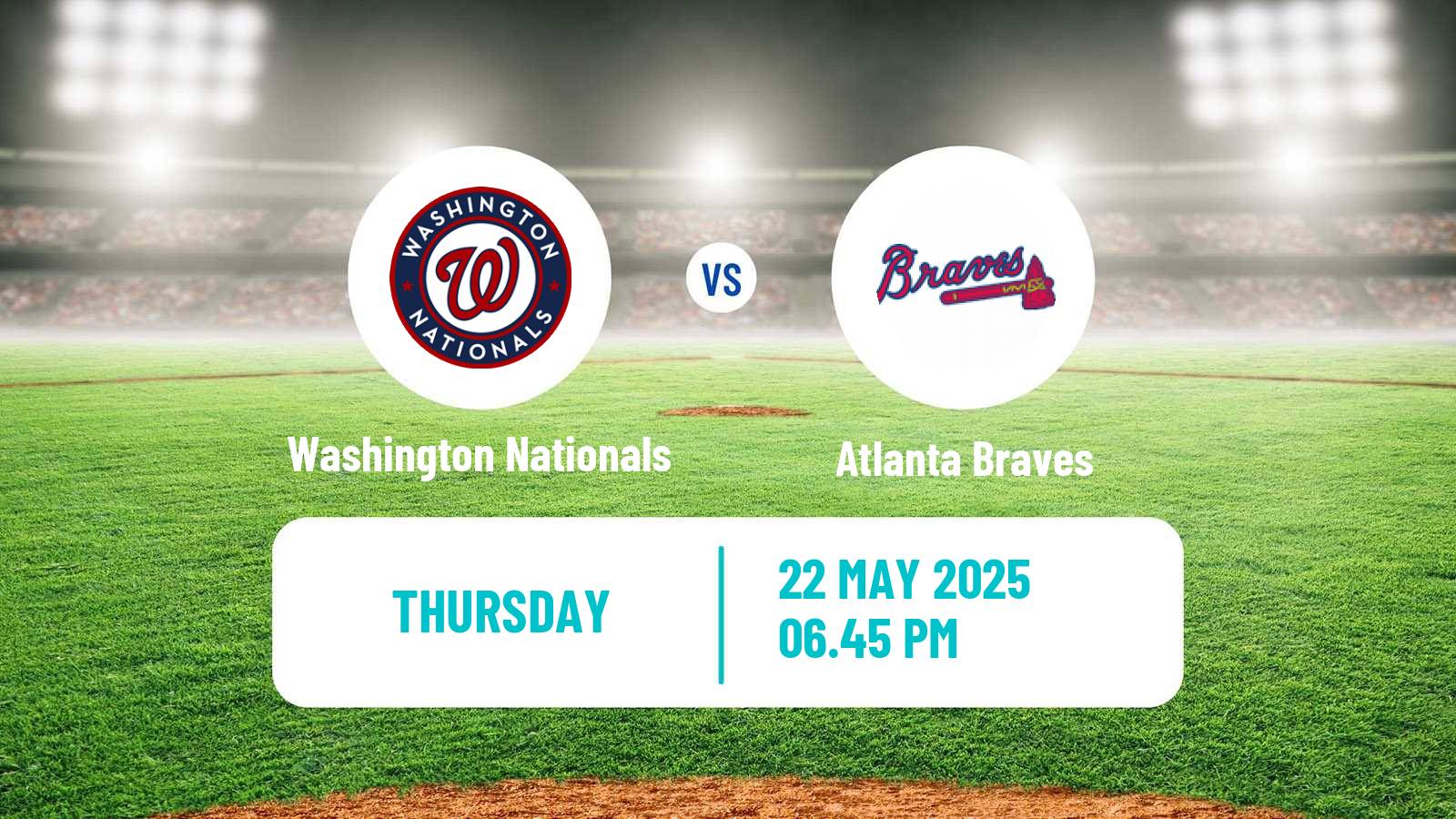 Baseball MLB Washington Nationals - Atlanta Braves