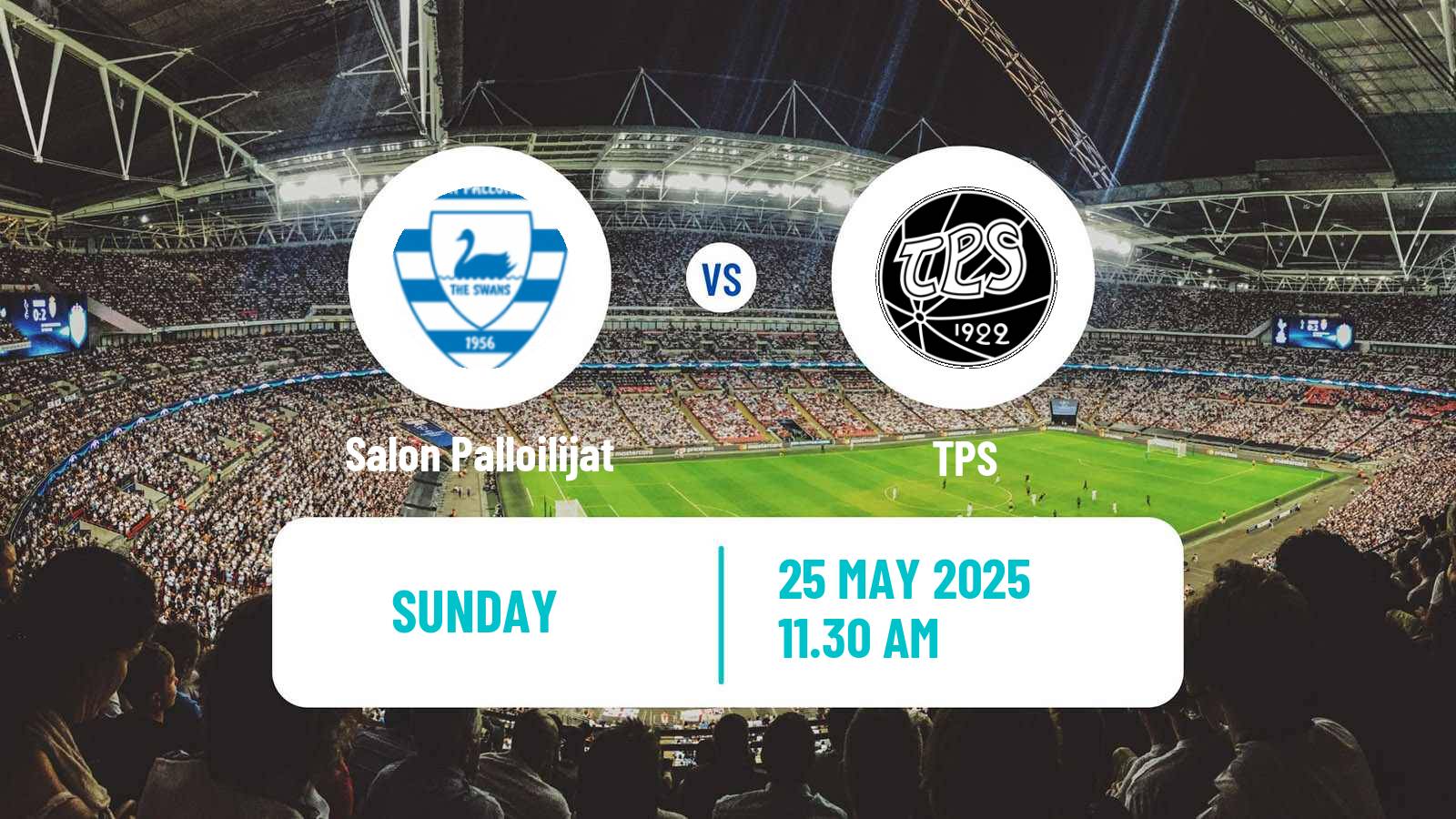 Soccer Finnish Ykkosliiga Salon Palloilijat - TPS
