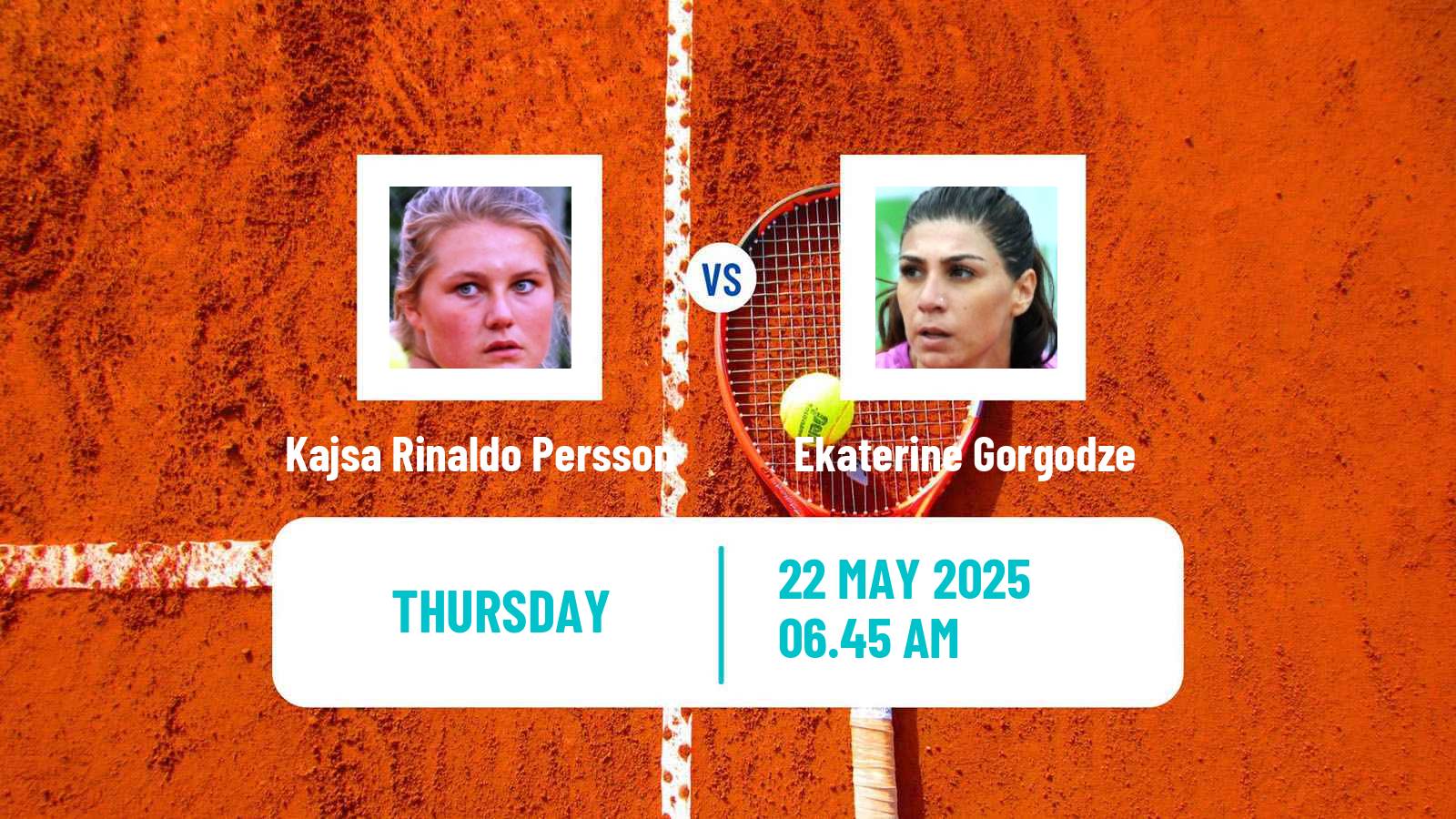 Tennis ITF W50 Portoroz Women Kajsa Rinaldo Persson - Ekaterine Gorgodze