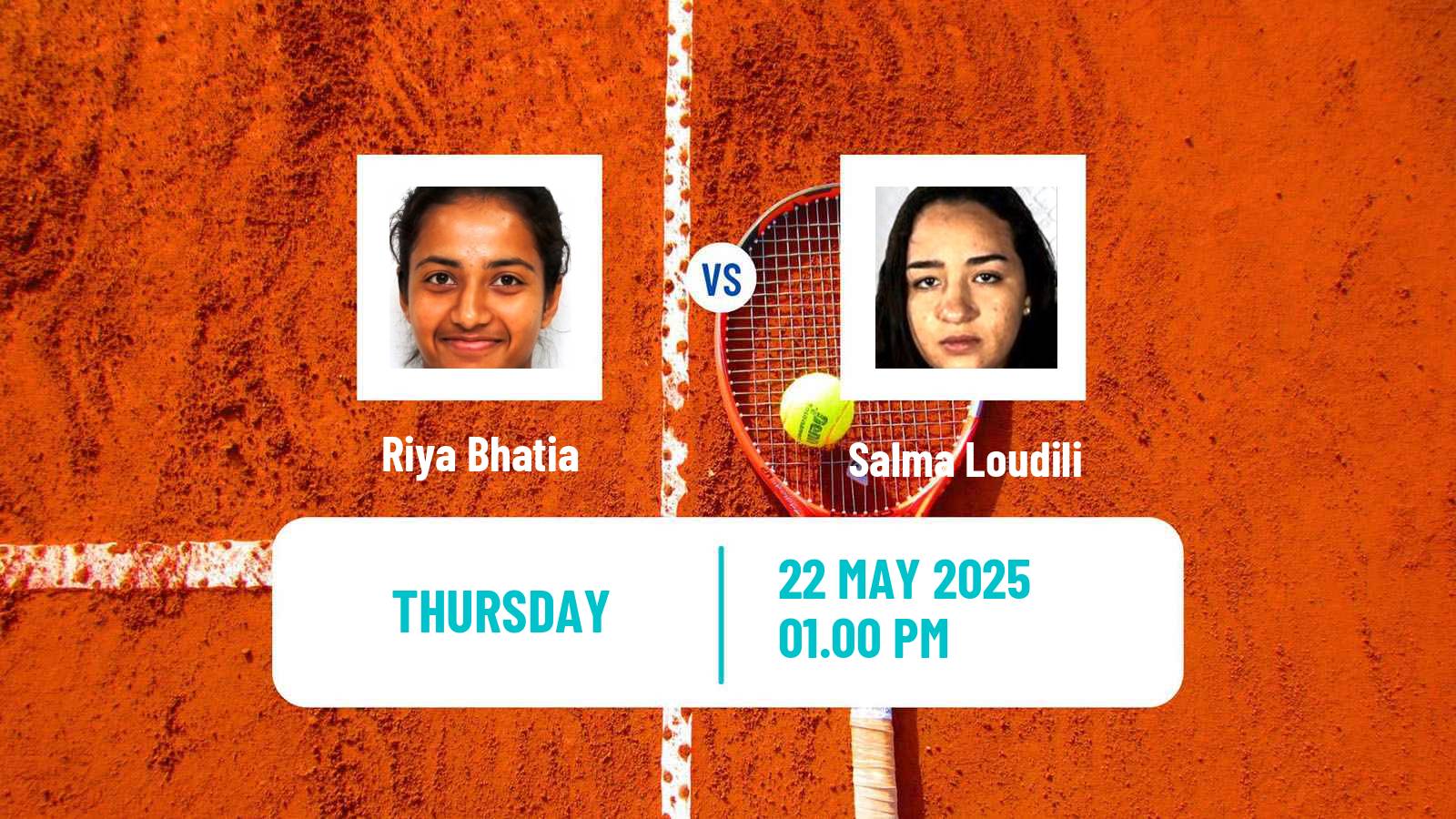 Tennis ITF W35 Orlando Fl Women Riya Bhatia - Salma Loudili