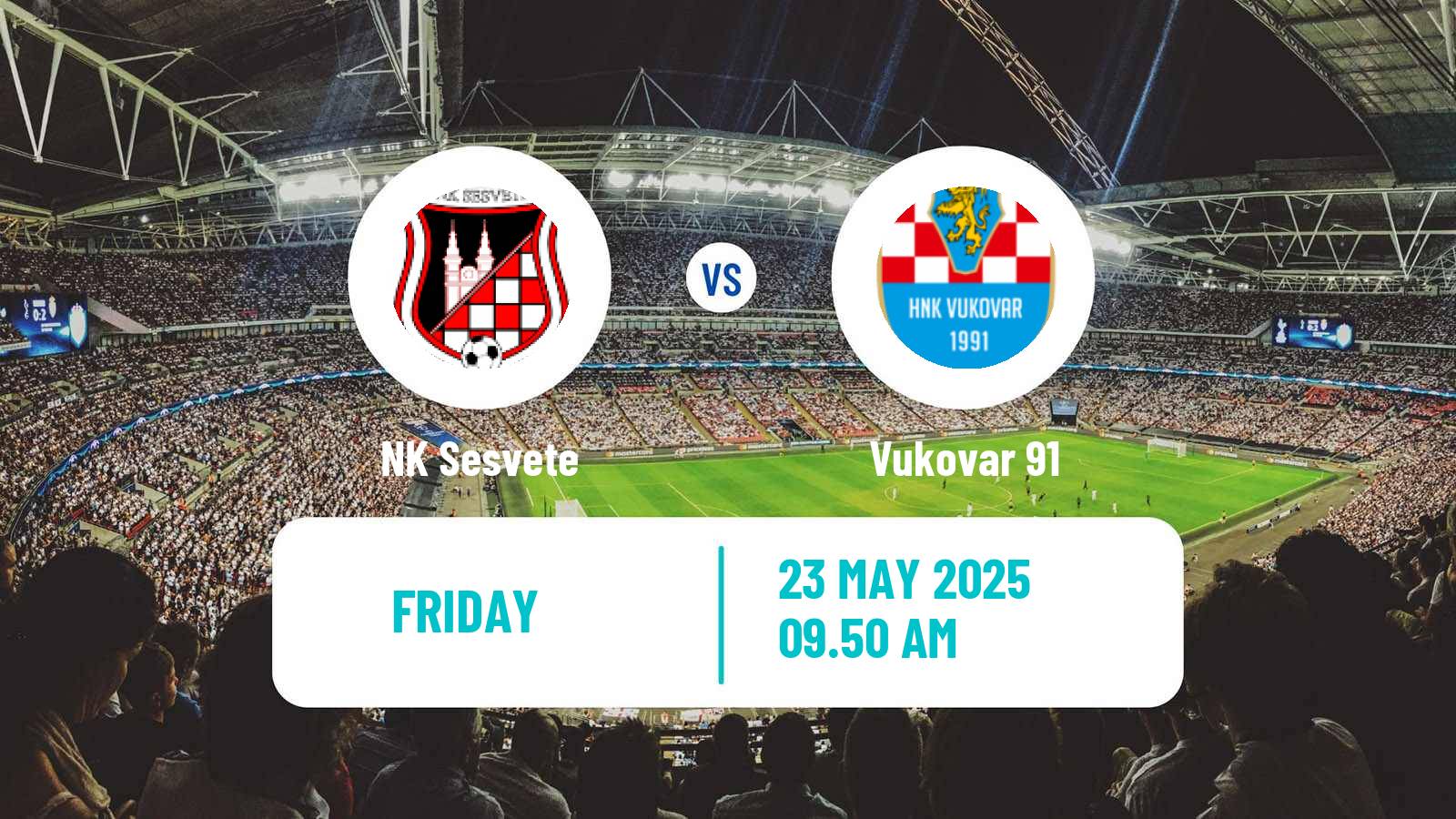 Soccer Croatian Prva NL Sesvete - Vukovar 91