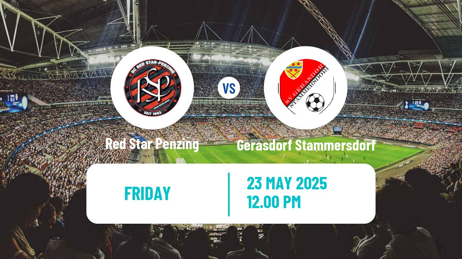 Soccer Austrian Landesliga Wien Red Star Penzing - Gerasdorf Stammersdorf
